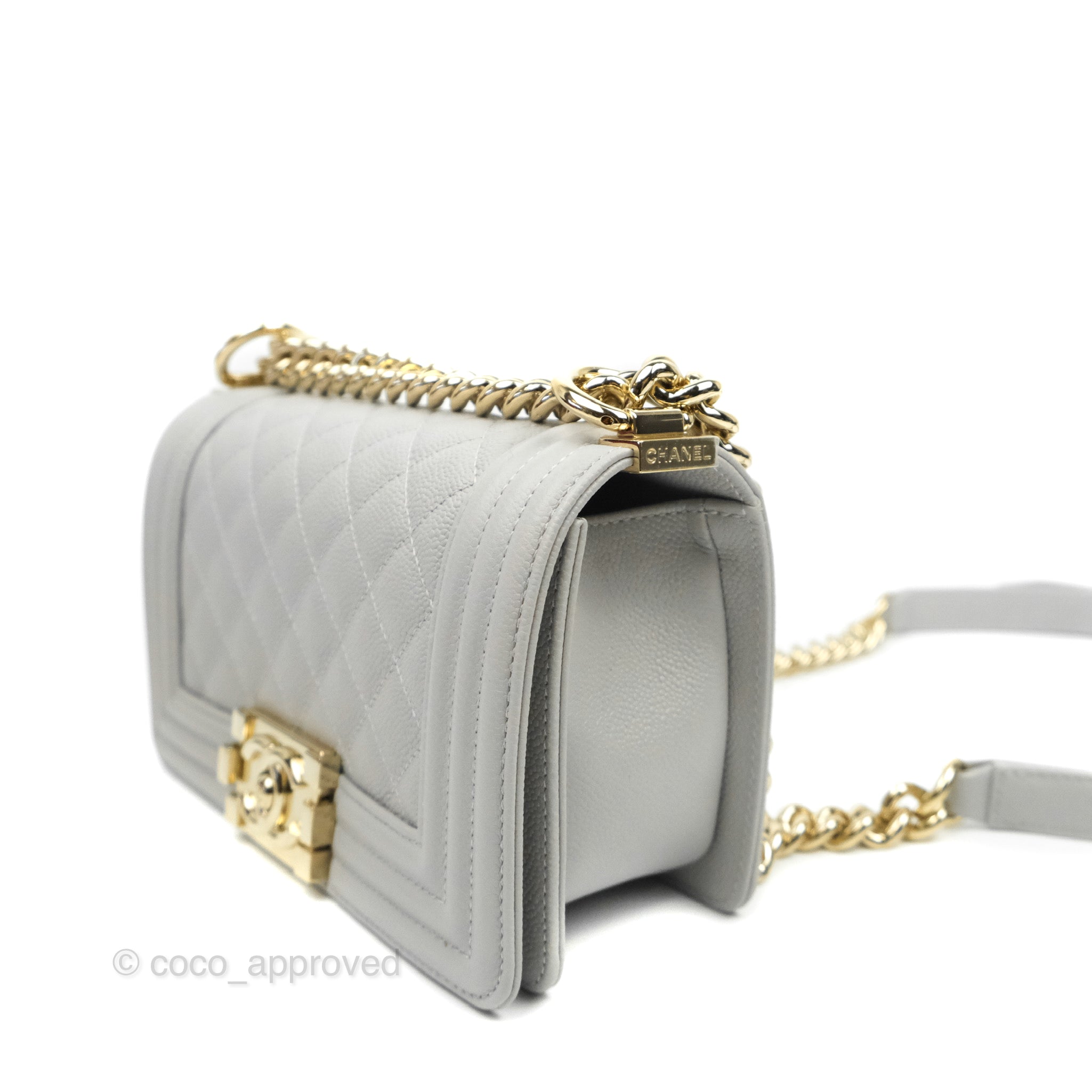 CHANEL, Bags, Chanel Small Boy Bag Gold Crossbody