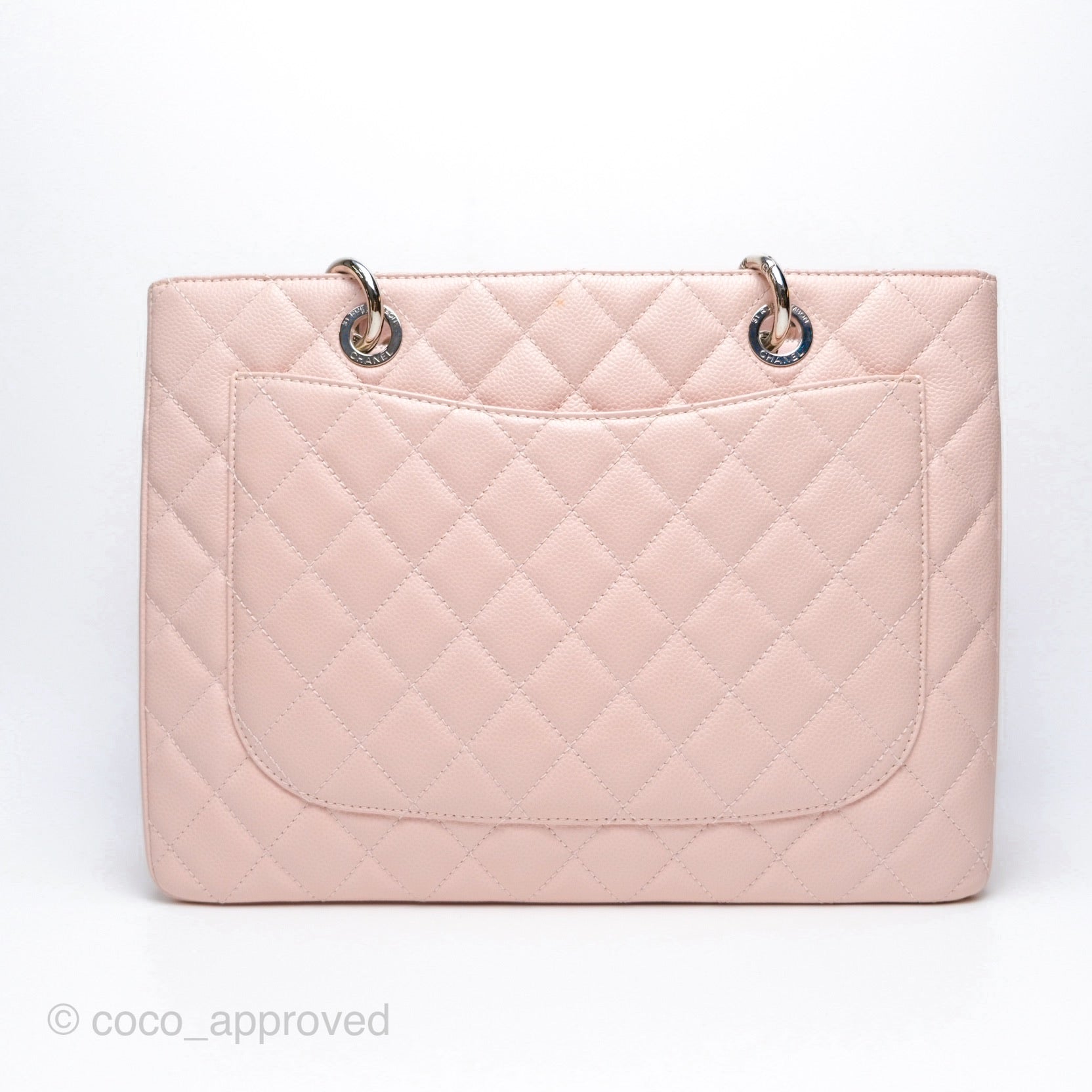 Chanel Light Pink Caviar Grand Shopper Tote with silver hardware (GST) –  Addicted to Handbags