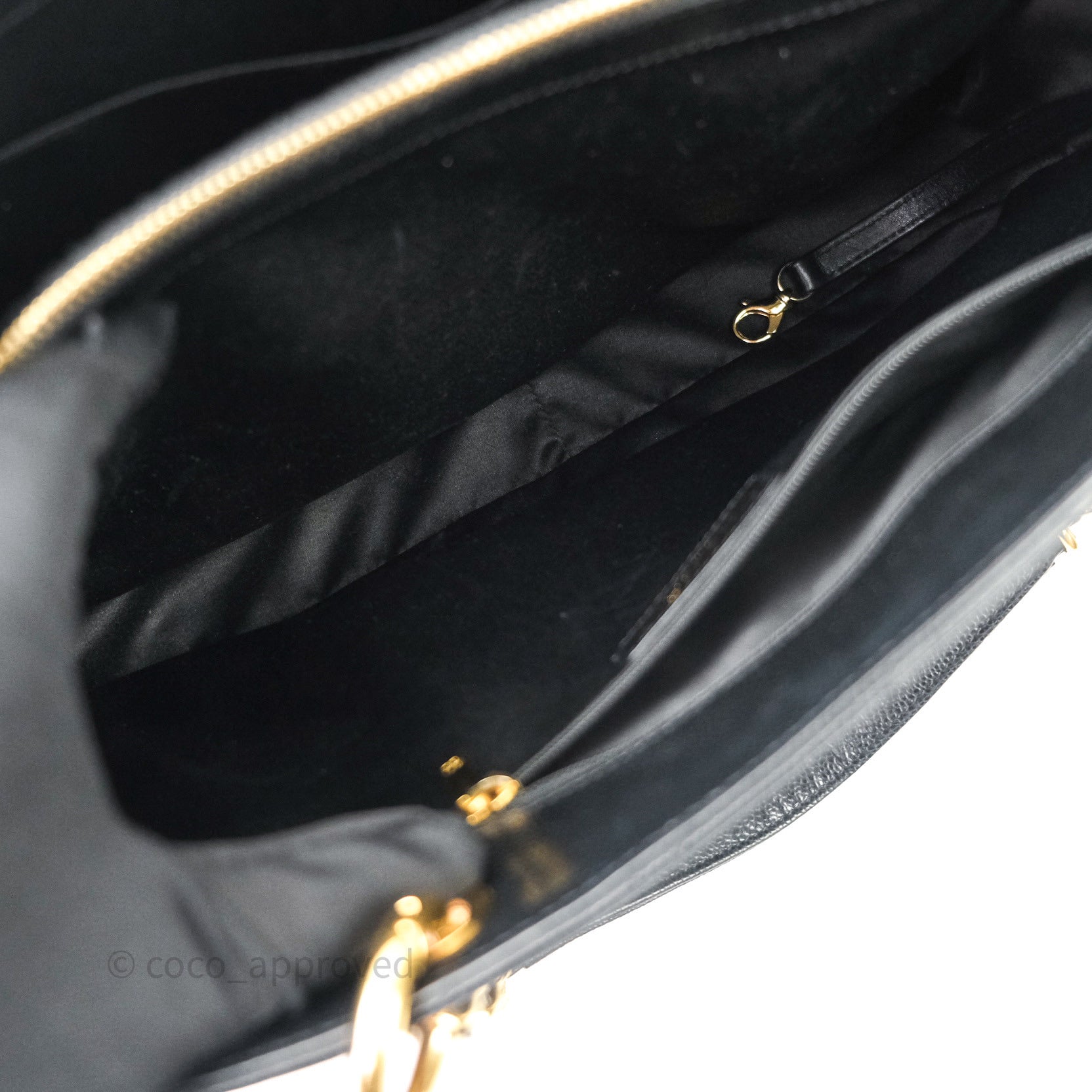 Chanel Grand Shopping Tote GST Black Caviar Gold Hardware – Coco