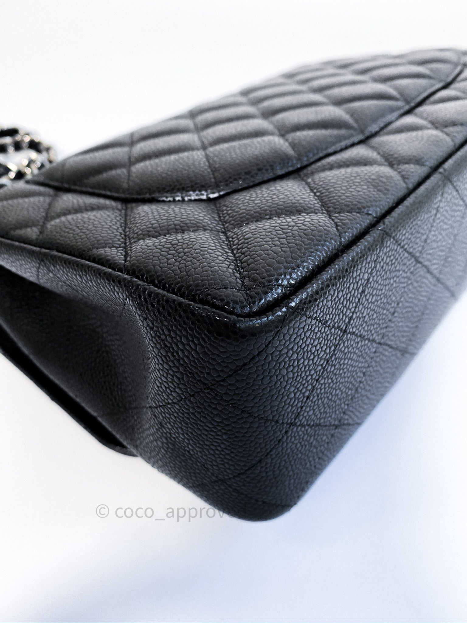 Chanel Jumbo Double Flap Black Caviar Silver Hardware⁣⁣ – Coco Approved  Studio