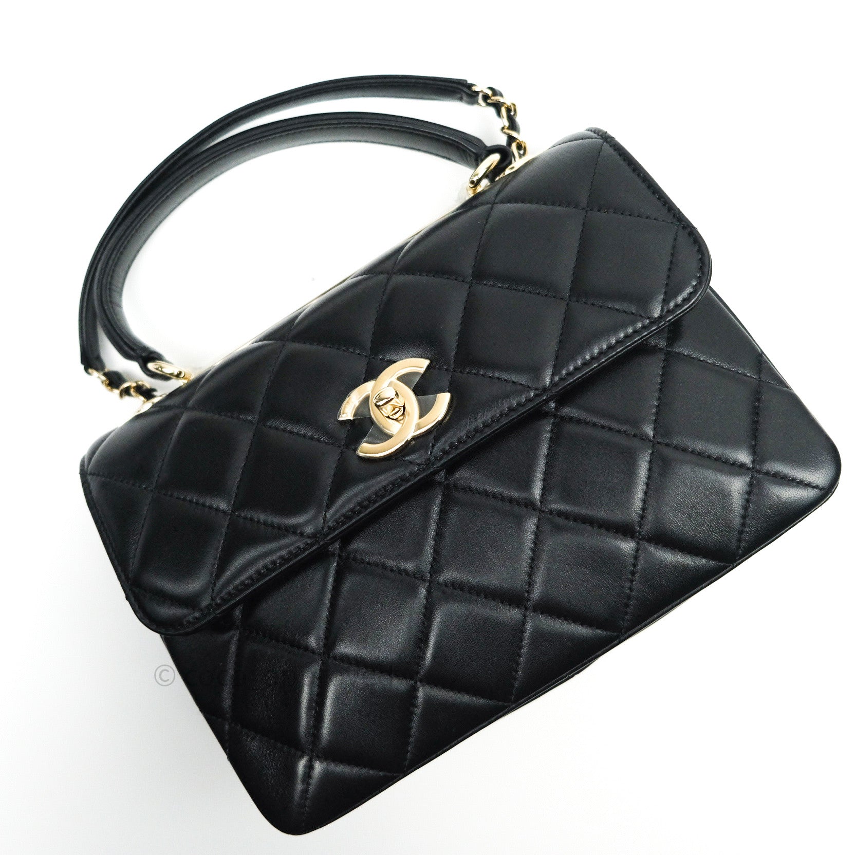Chanel Small Trendy CC Black Lambskin Gold Hardware – Coco Approved Studio