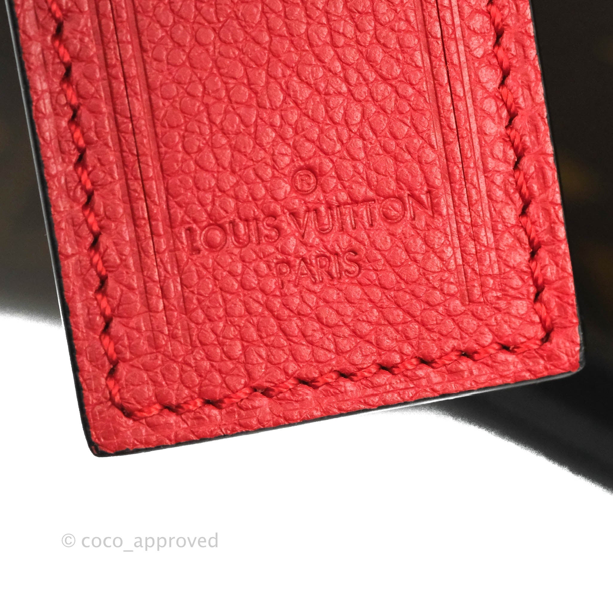Louis Vuitton Surene MM Bag Monogram Canvas And Red Calfskin