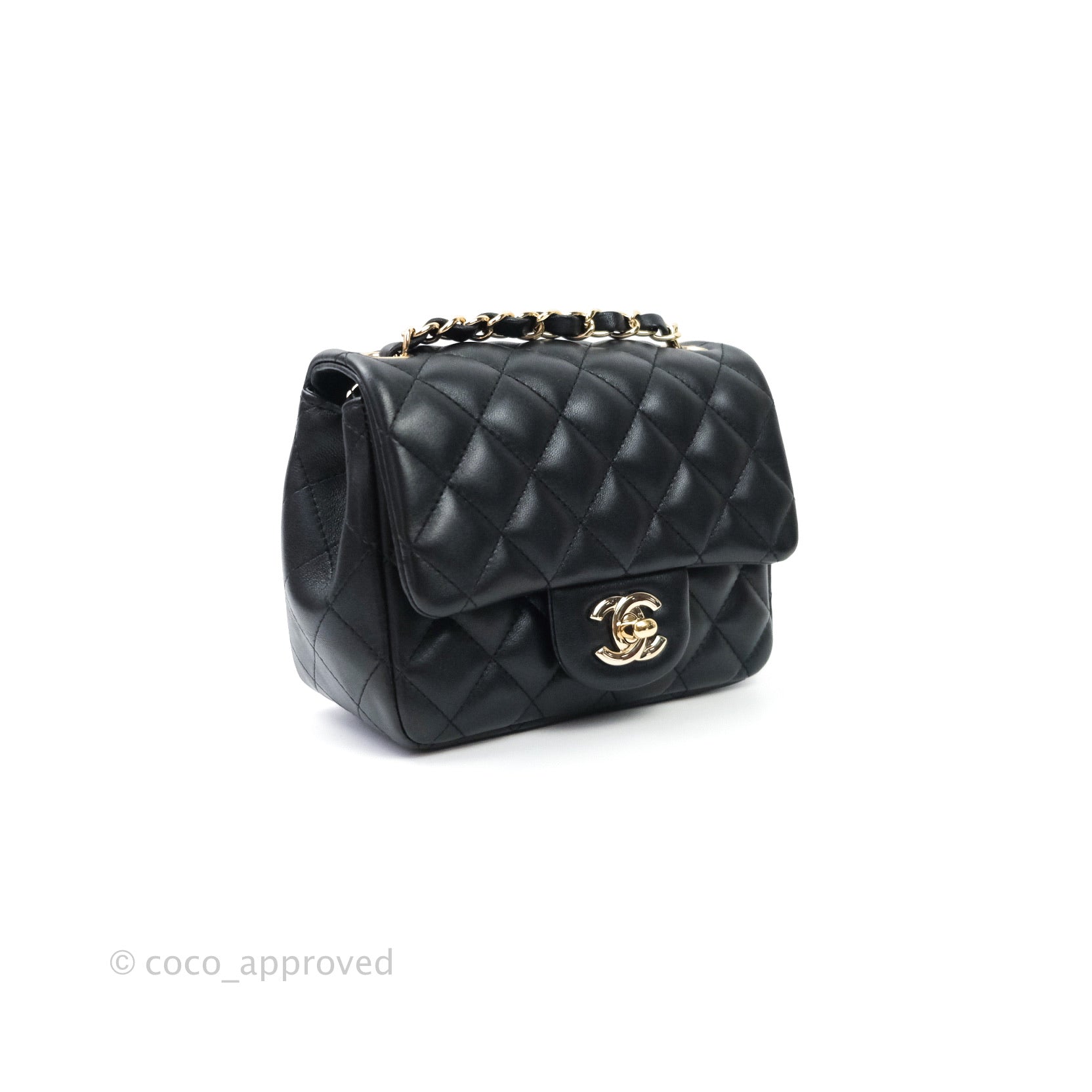 Chanel Quilted Mini O Case Black Caviar Gold Hardware – Coco