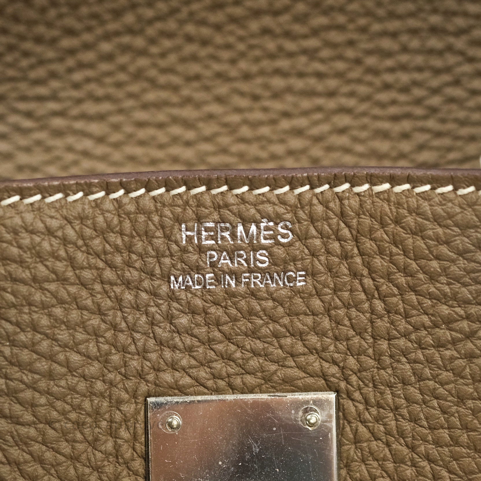 Hermès Birkin 35 In Etoupe Togo Leather With Palladium Hardware in