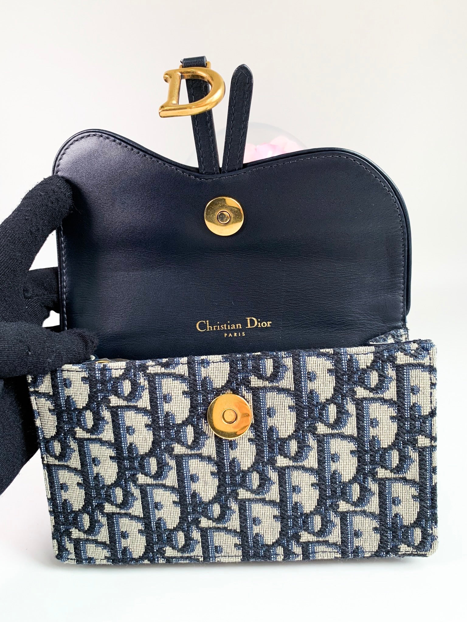 Dior Navy Blue Saddle Belt Bag Dior