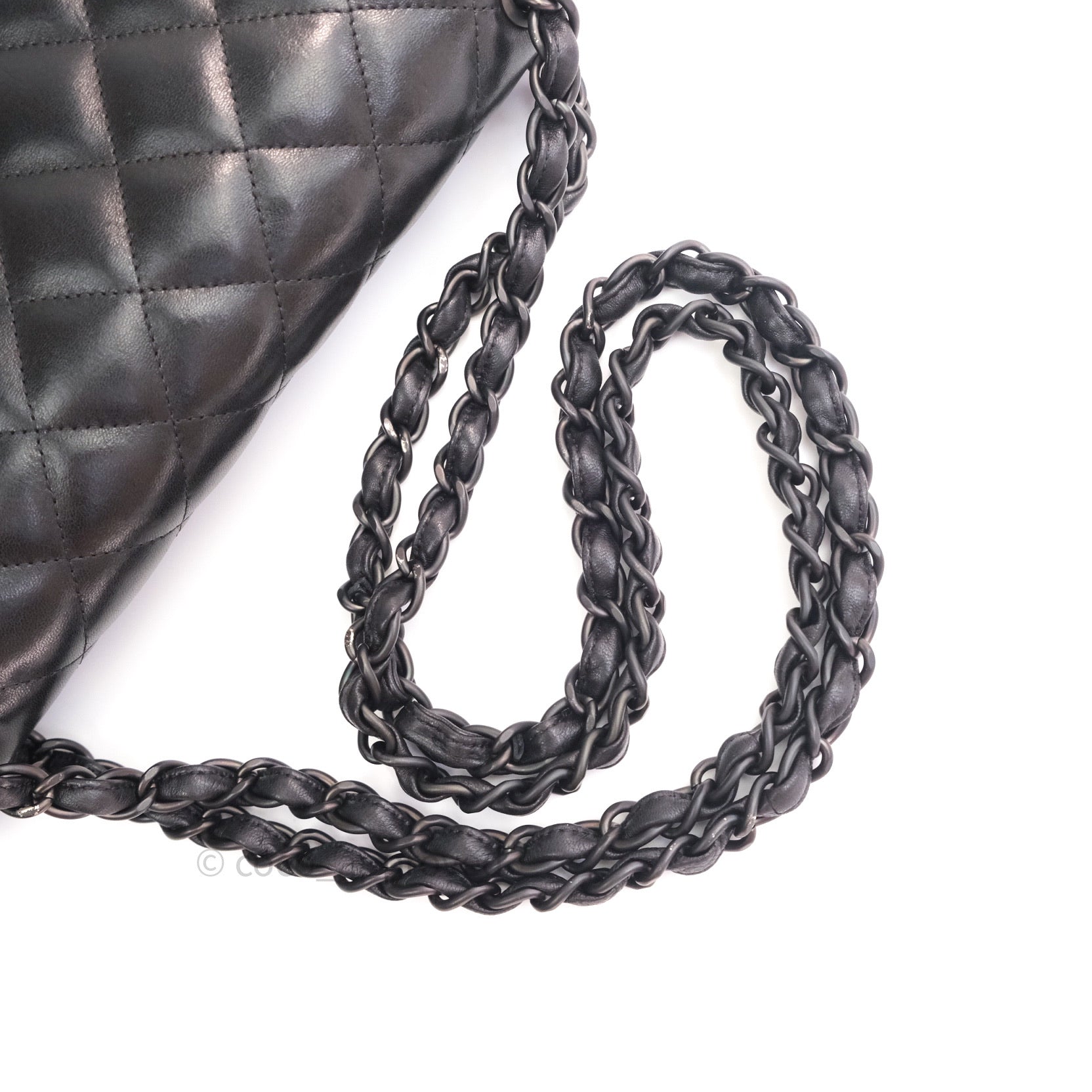 Chanel Classic Double Flap Jumbo Black Lambskin Silver Hardware.⁣ – Coco  Approved Studio