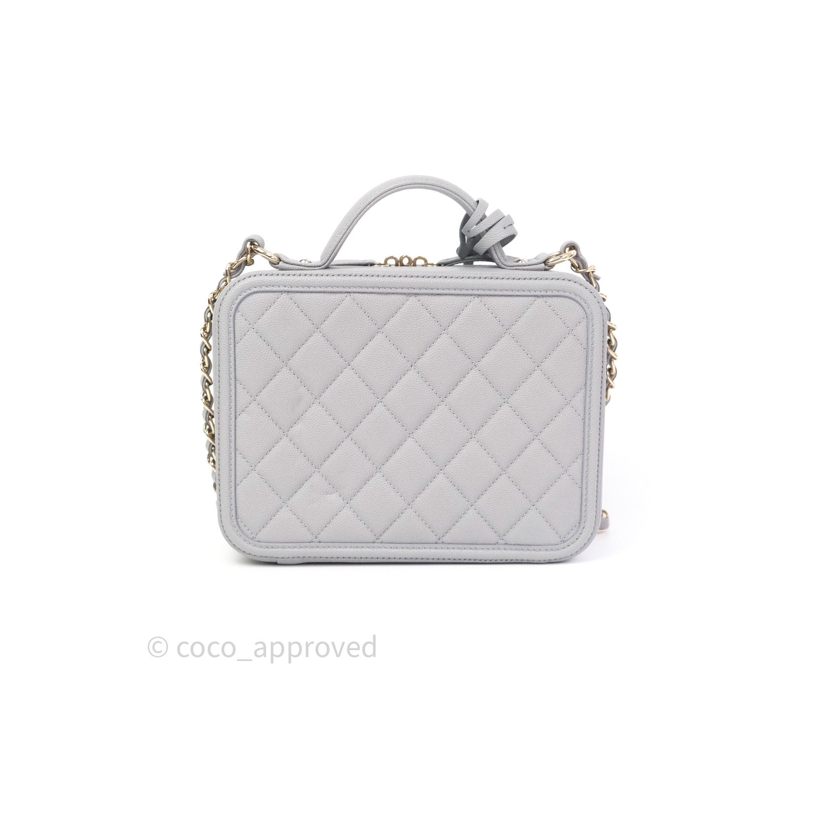 3D model Chanel Quilted CC Filigree Monochromatic Pastel Vanity Case Bag VR  / AR / low-poly