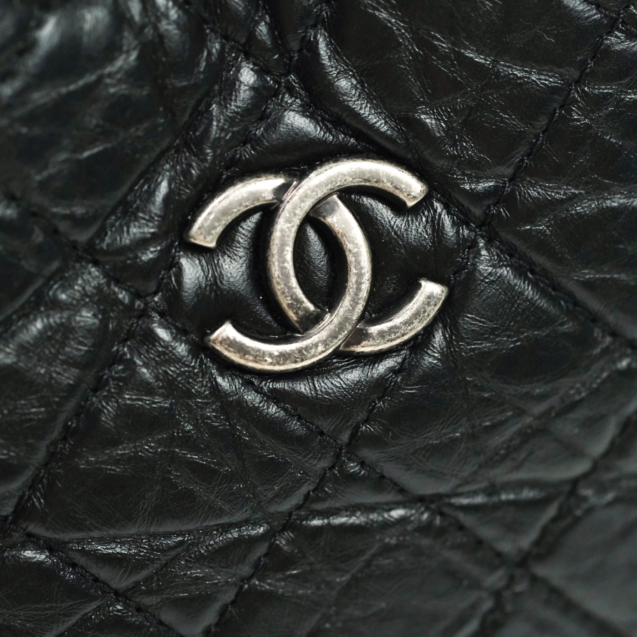 Chanel Chevron Small Gabrielle Backpack Black Aged Calfskin – Coco Approved  Studio