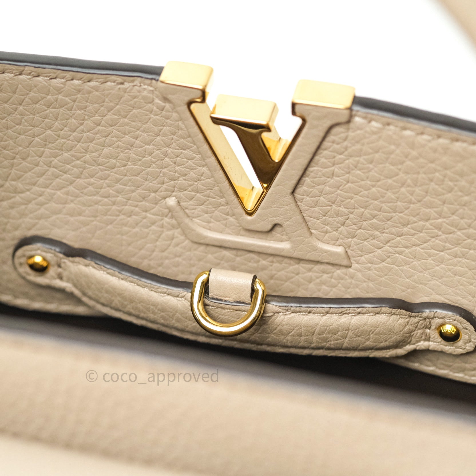 Louis Vuitton Taurillon Capucines BB Red Gold Hardware – Coco