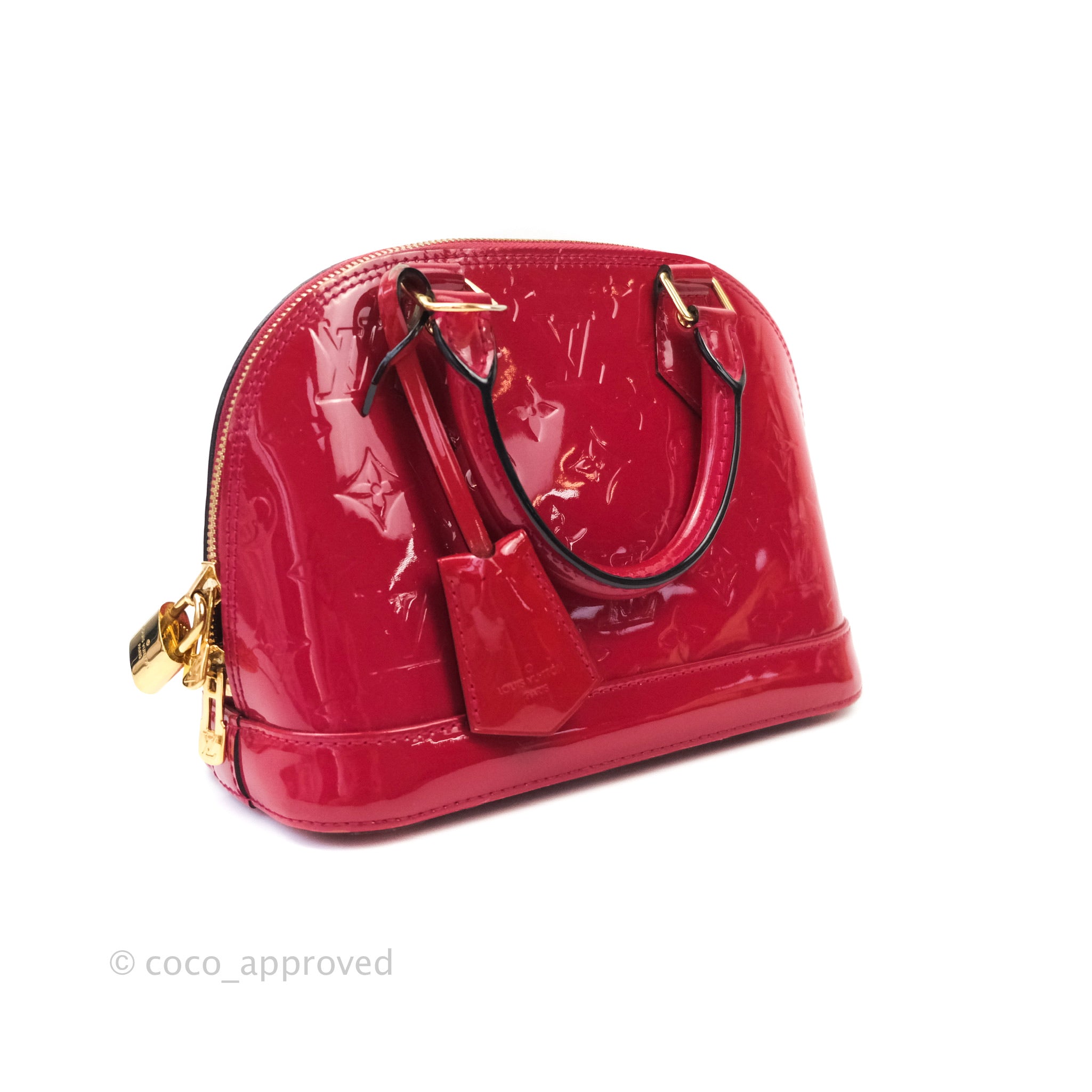 Bleecker patent leather handbag Louis Vuitton Red in Patent