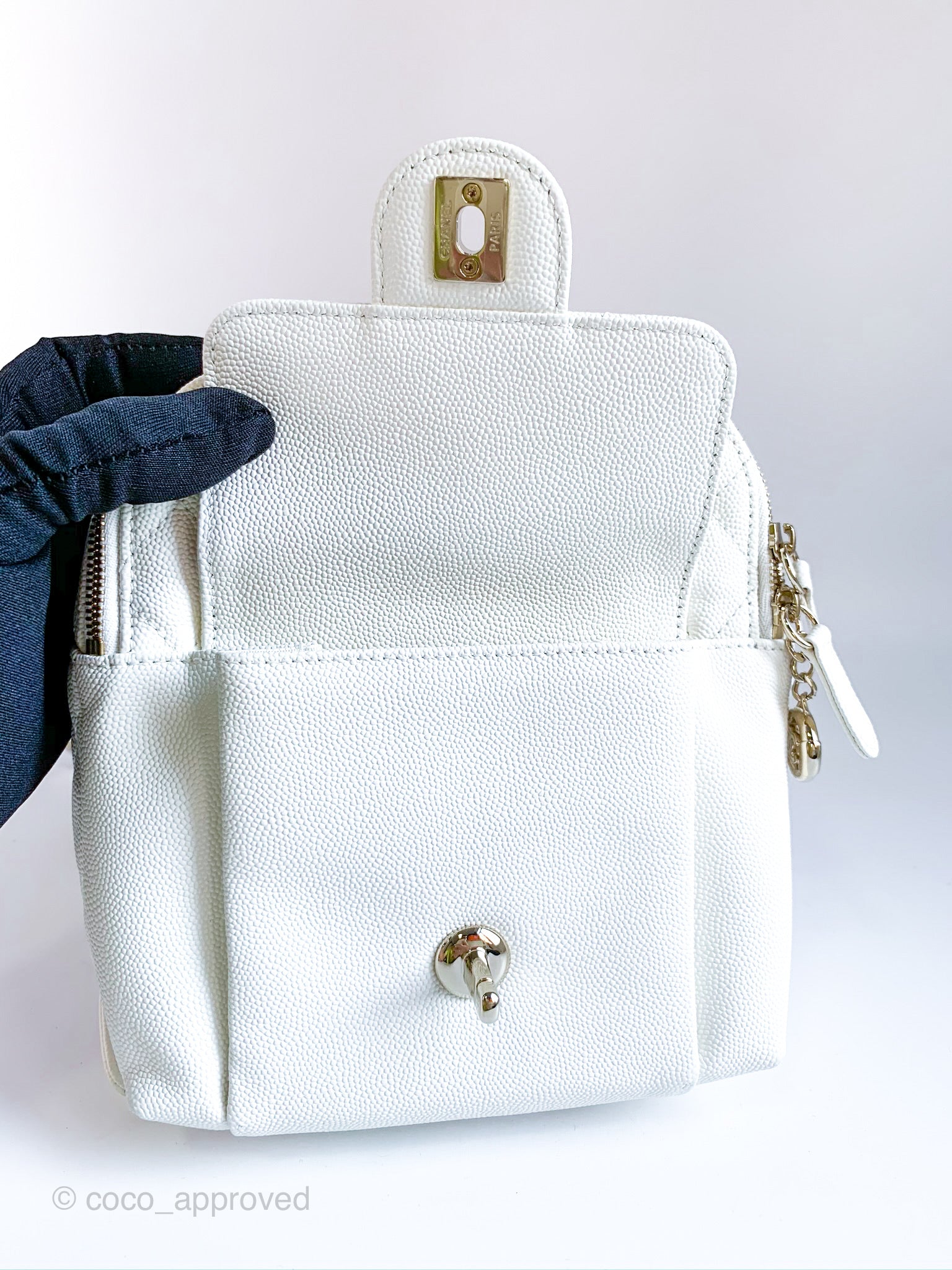 Chanel Vintage Caviar Backpack - Neutrals Backpacks, Handbags - CHA941535