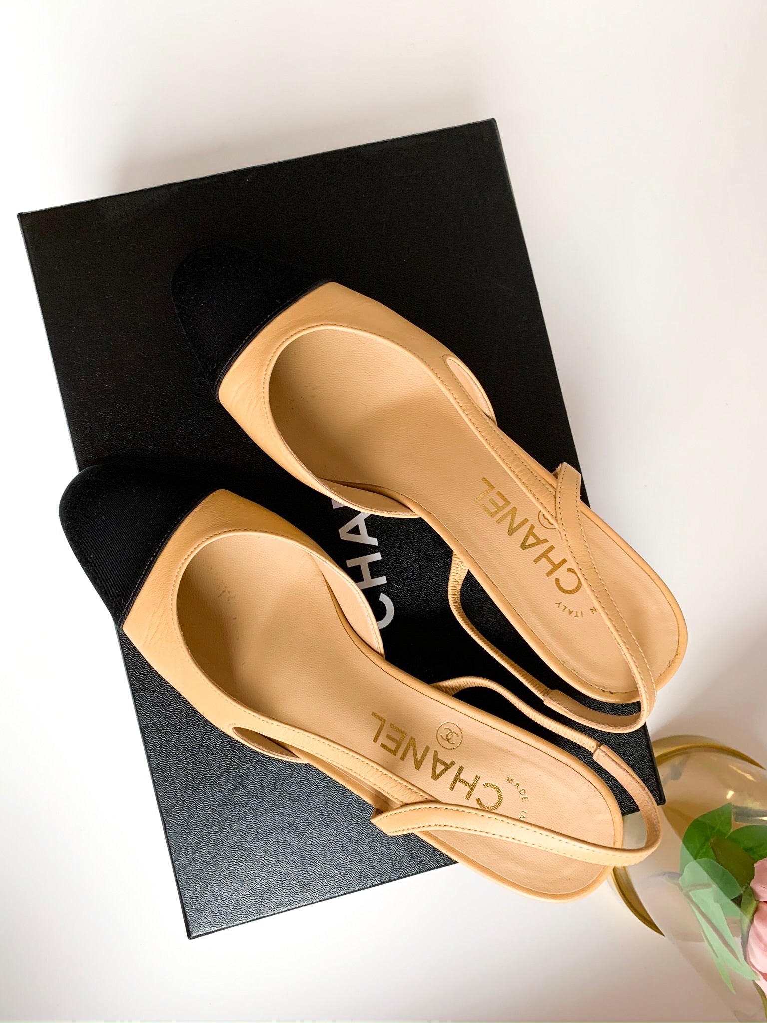 Sold at Auction: Chanel, Chanel Classic Ballerina Flats & Sling