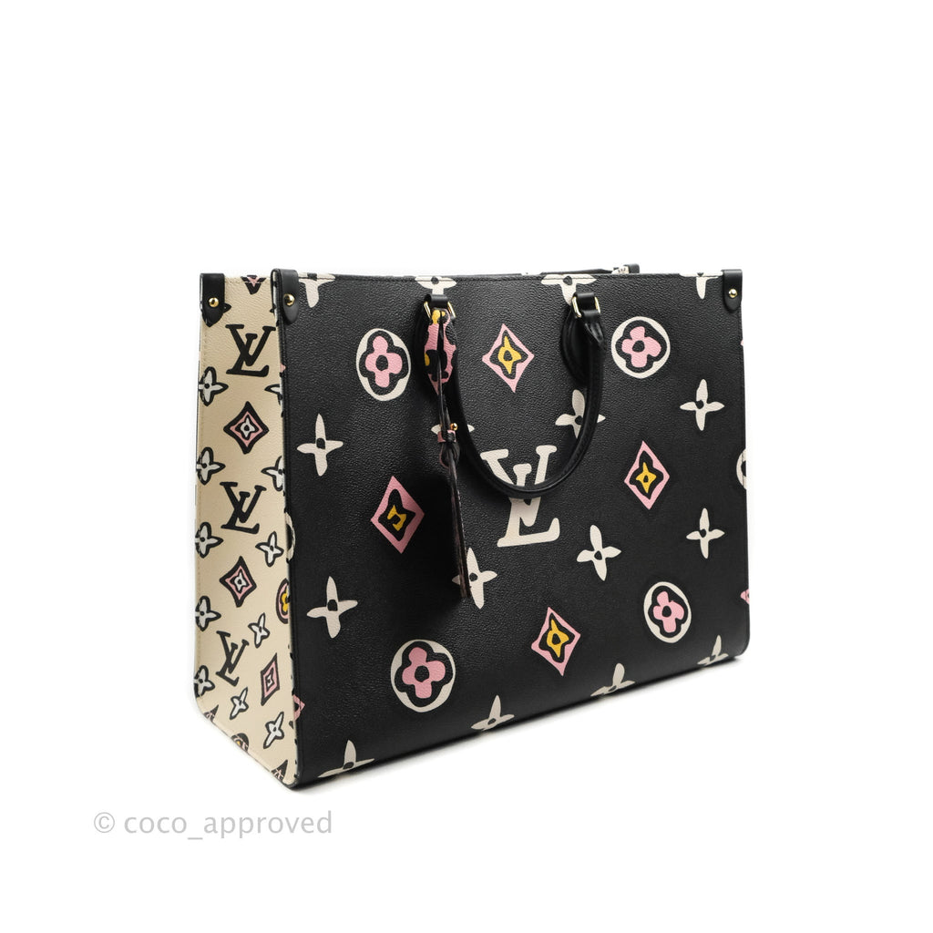 Louis Vuitton Monogram Giant Wild At Heart Onthego GM Black