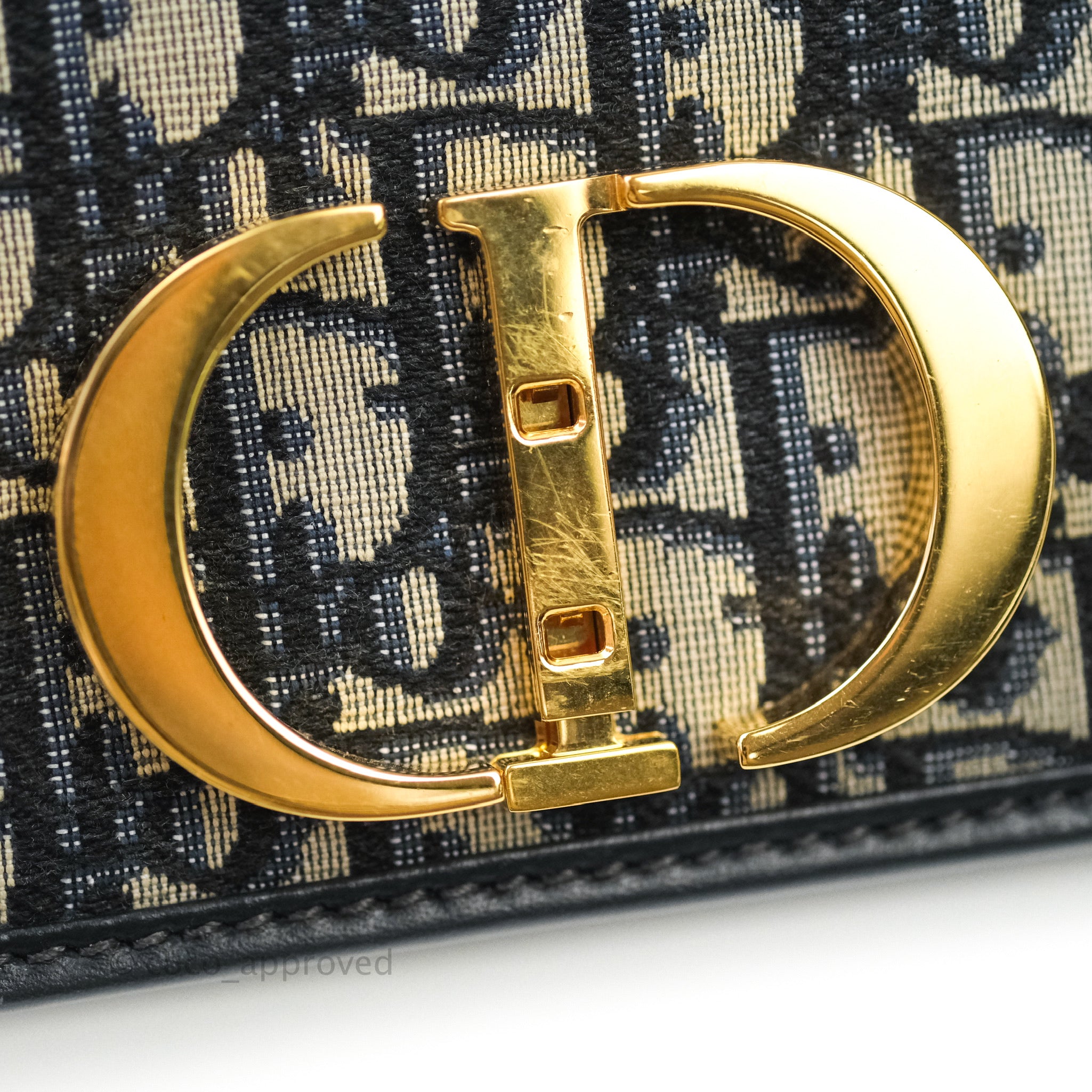 Dior 30 Montaigne Bag Blue Dior Oblique Jacquard – Coco Approved Studio