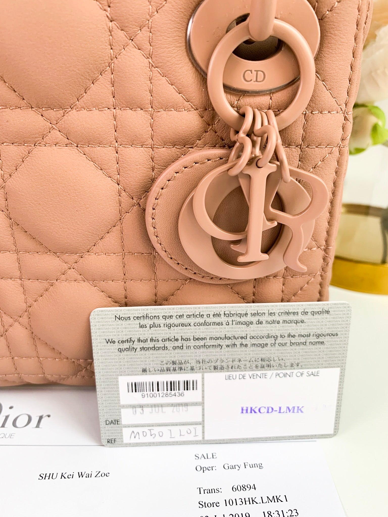 Lady Dior Ultramatte Latte Medium bag Luxury Bags  Wallets on Carousell