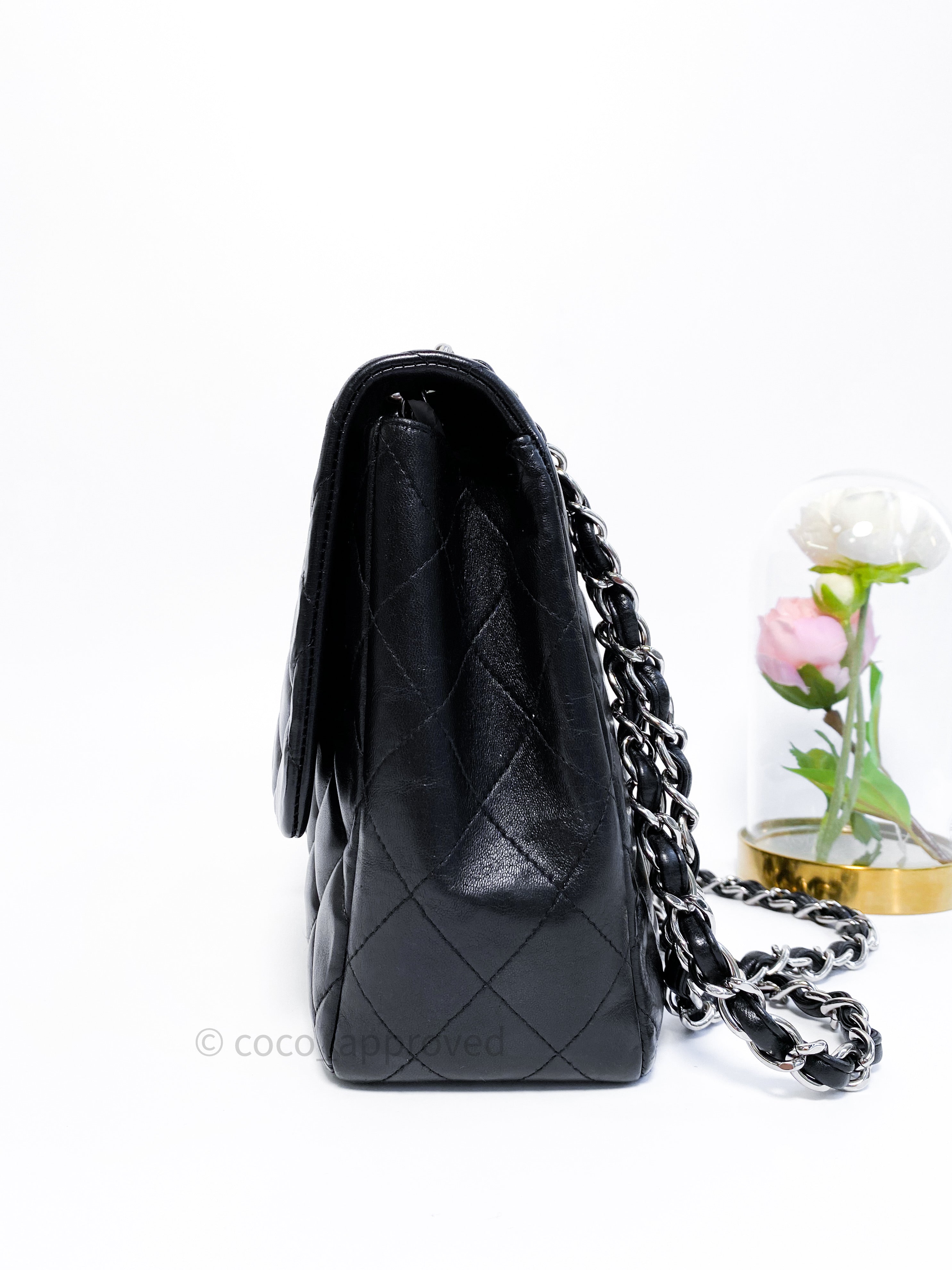 Chanel Jumbo Easy Flap Bag Black Caviar Ruthenium Hardware – Coco Approved  Studio