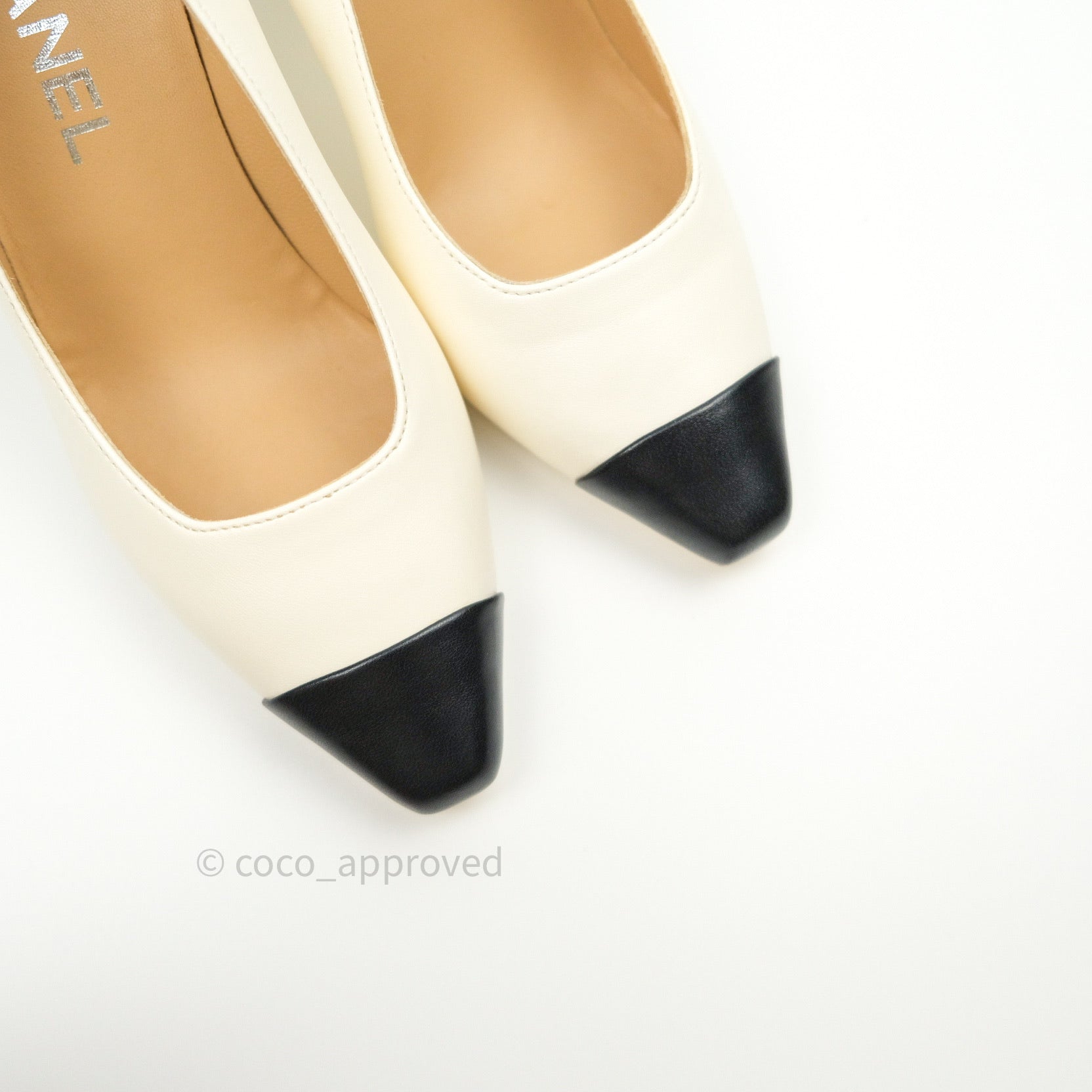 vintage chanel white dress shoes