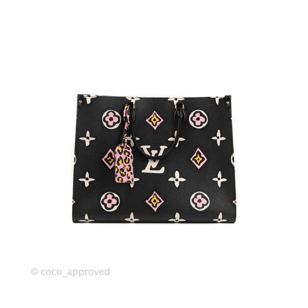LOUIS VUITTON  Onthego Wild At Heart Gm Giant Black Multicolor