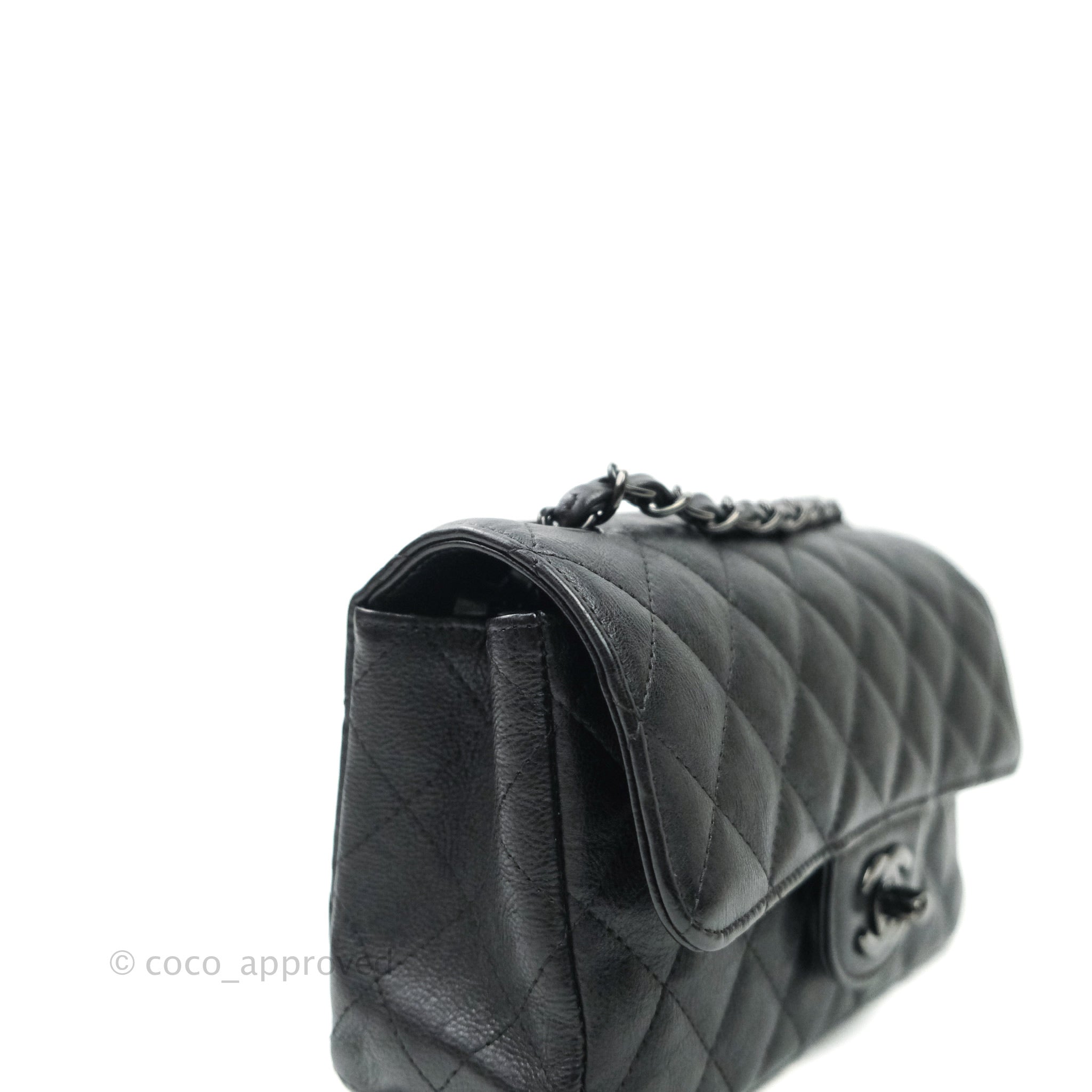 Chanel Quilted Mini Rectangular Flap So Black Crumpled Calfskin – Coco  Approved Studio