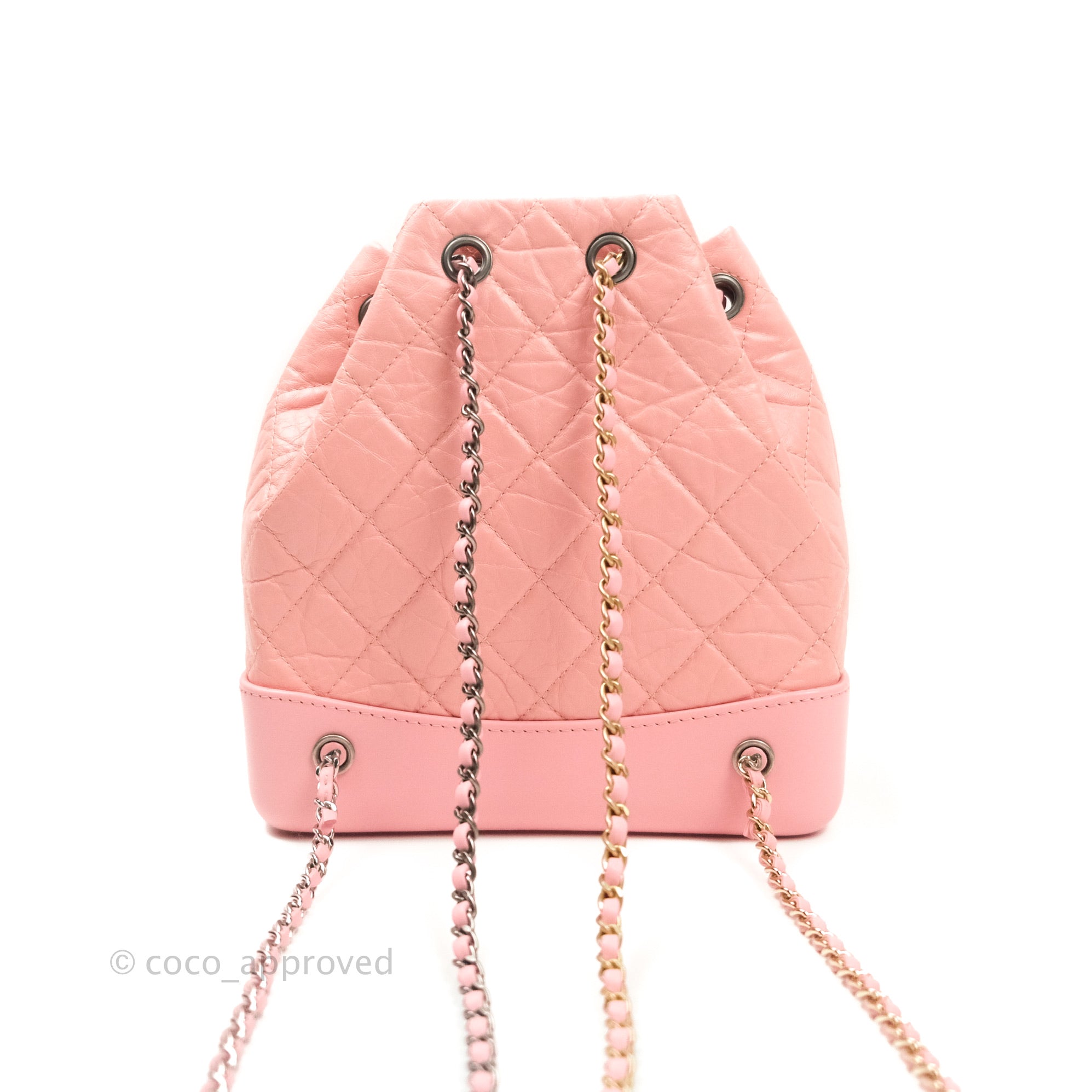 Chanel Gabrielle Backpack Blue Aged Calfskin Small – Coco Approved Studio