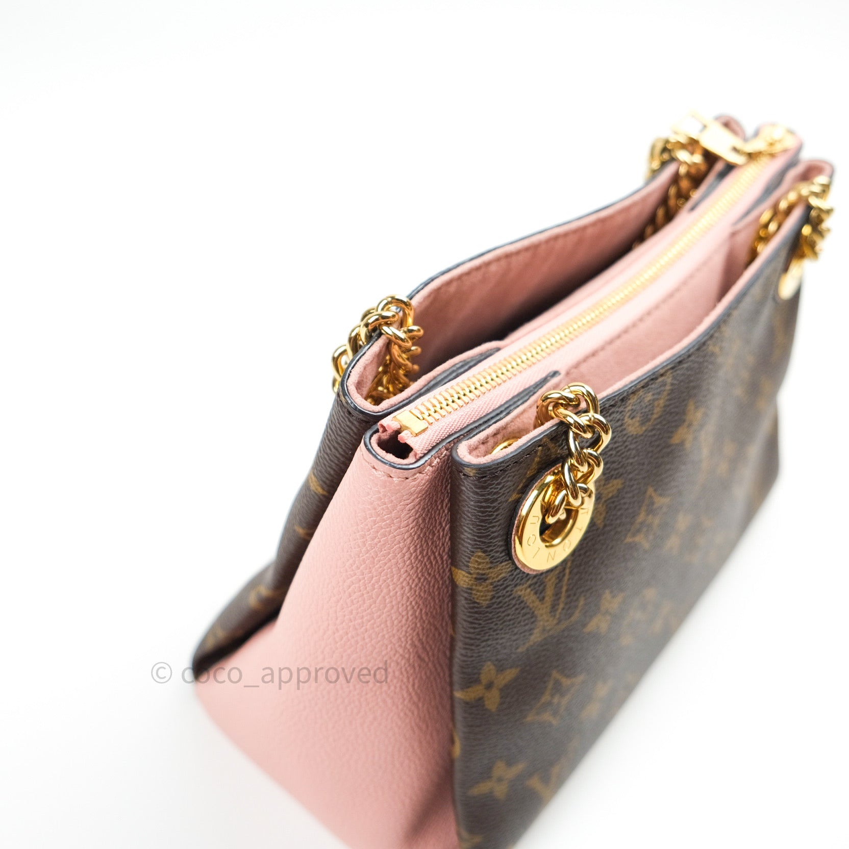 LV Surene BB in Monogram Canvas and Rose Poudre leather