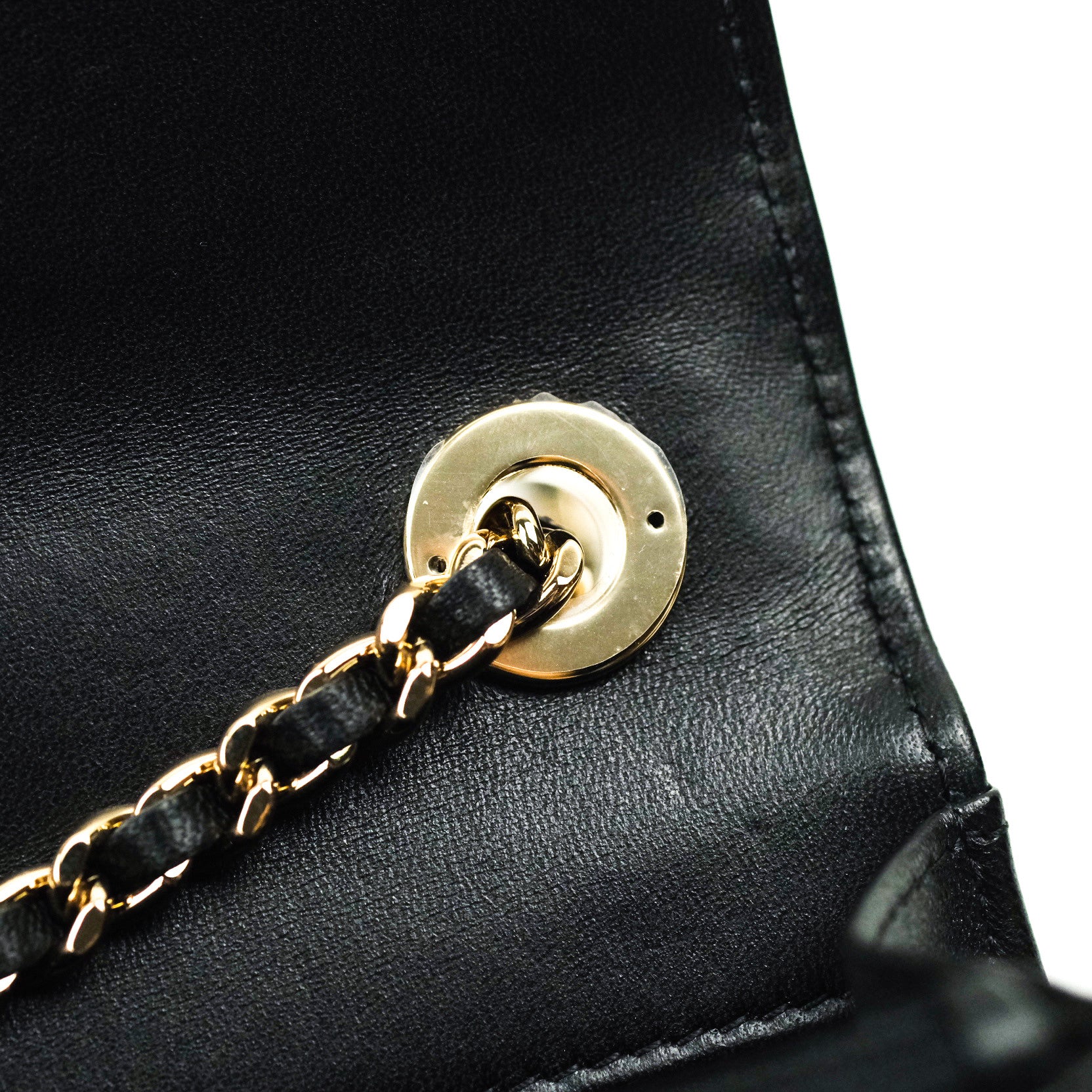 NIB Chanel Black Classic Trendy CC Wallet on Chain WOC Mini Flap
