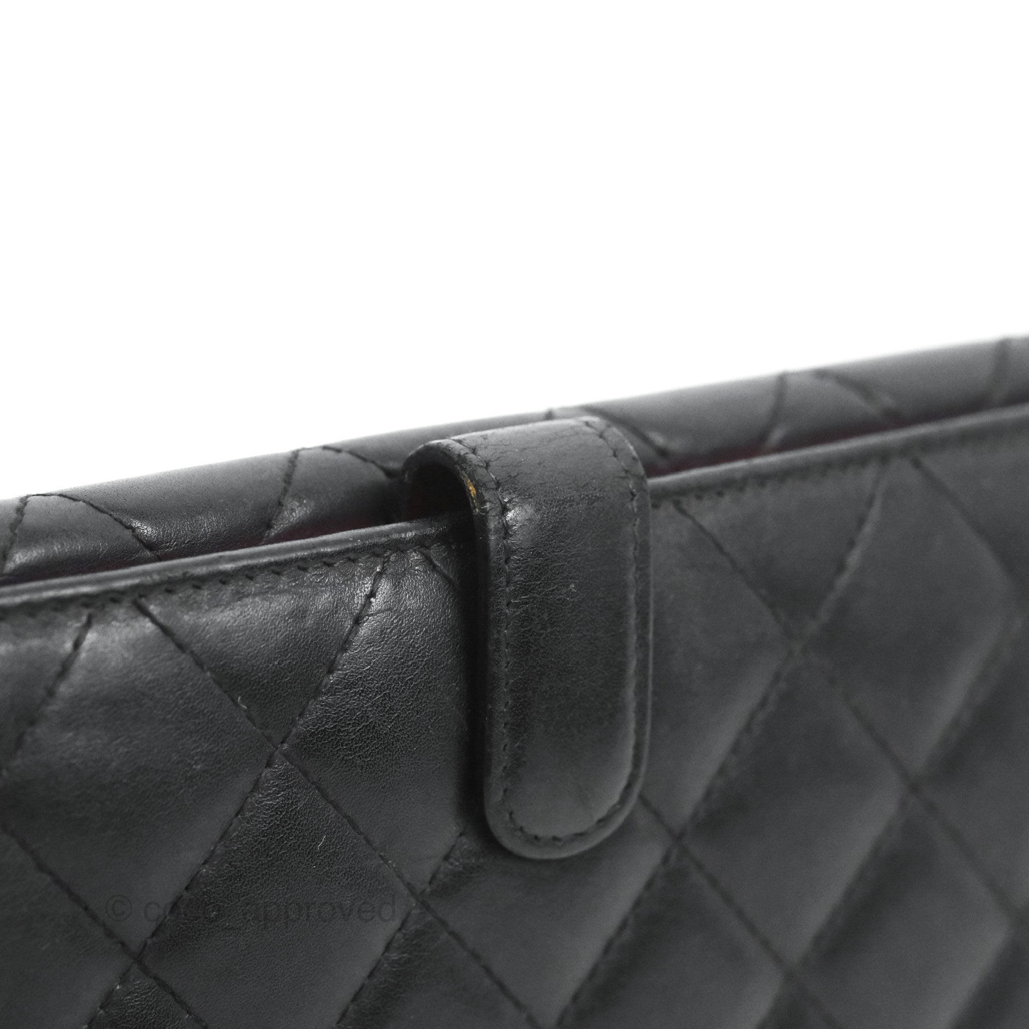 Chanel Black Quilted Lambskin CC Chain Zip Bowling Bag For Sale at 1stDibs