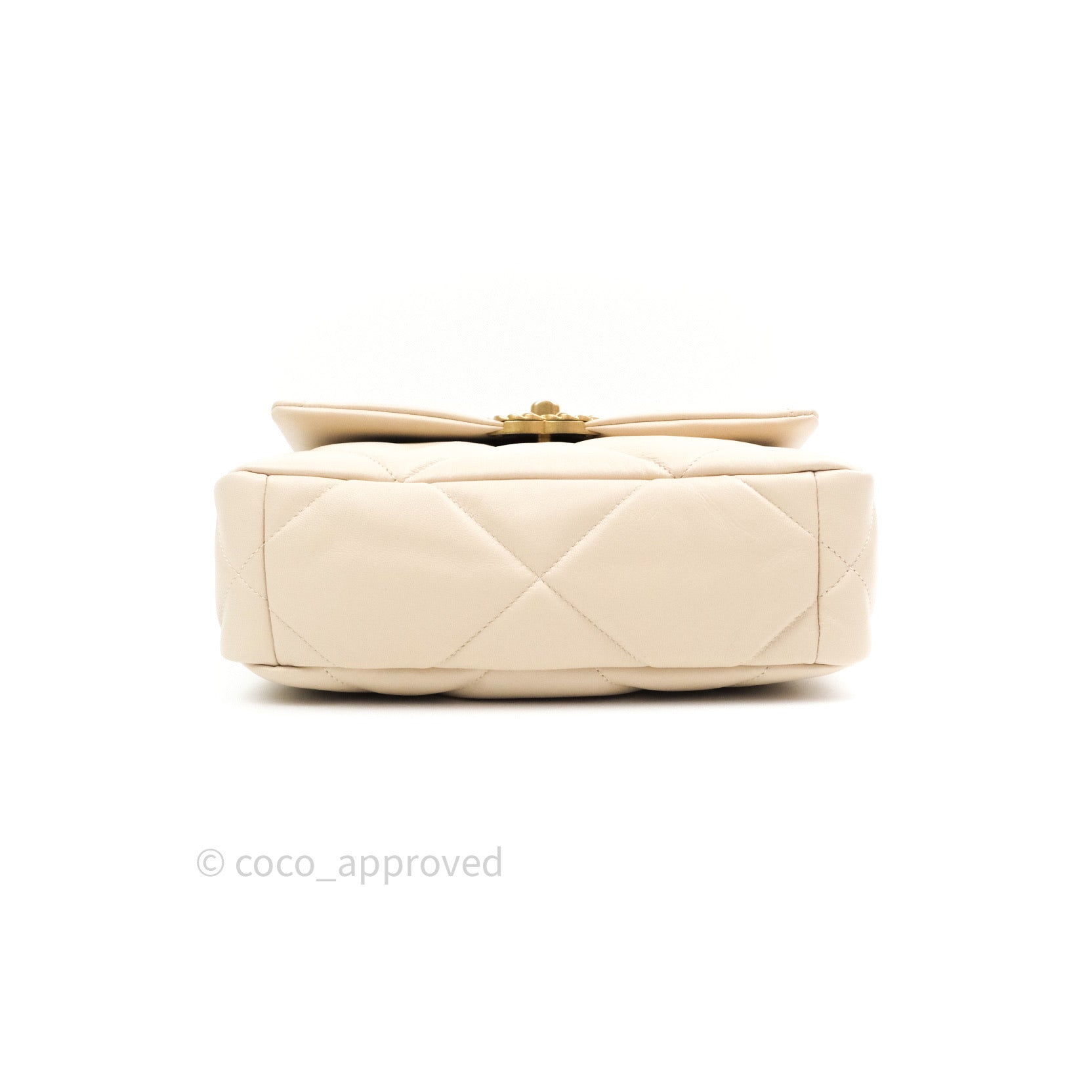 Chanel 19 Small Beige Goatskin Mixed Hardware 20B – Coco Approved Studio