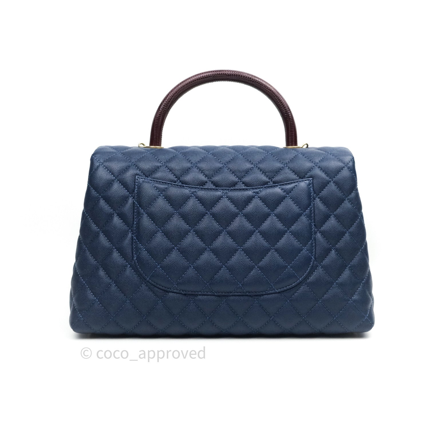 CHANEL Caviar Quilted Mini Coco Handle Flap Pink 1264671