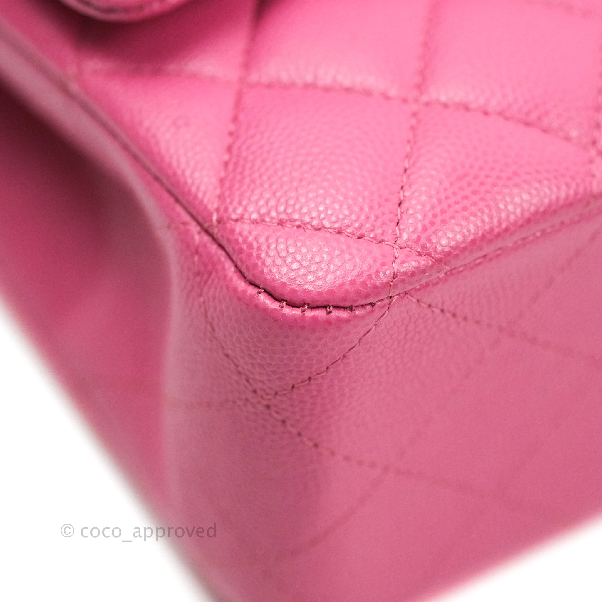 Chanel Jumbo Classic Double Flap Bag Fuchsia Pink Lambskin