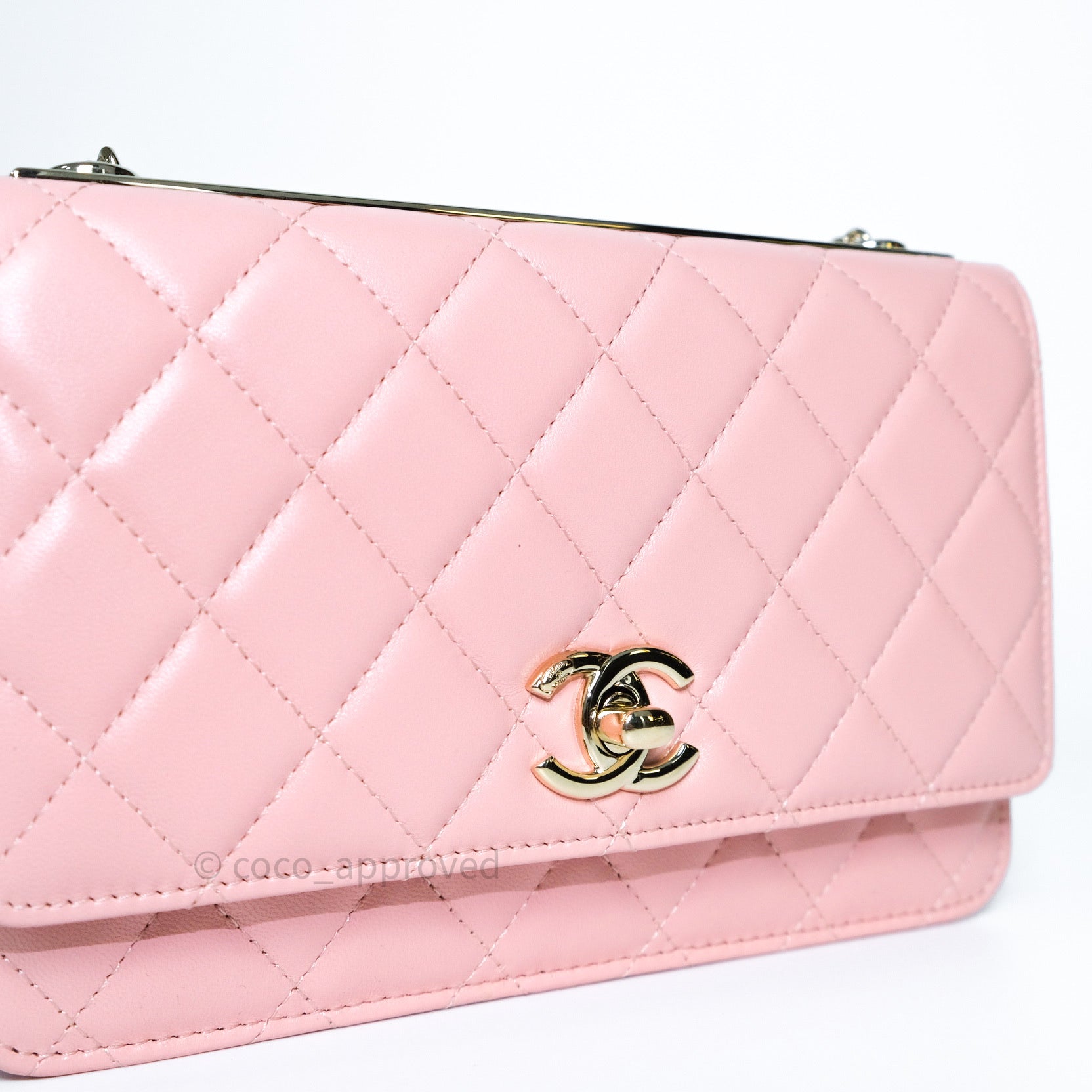 Chanel Classic Quilted WOC Crossbody Bag Light Pink in Leather with  Goldtone  US