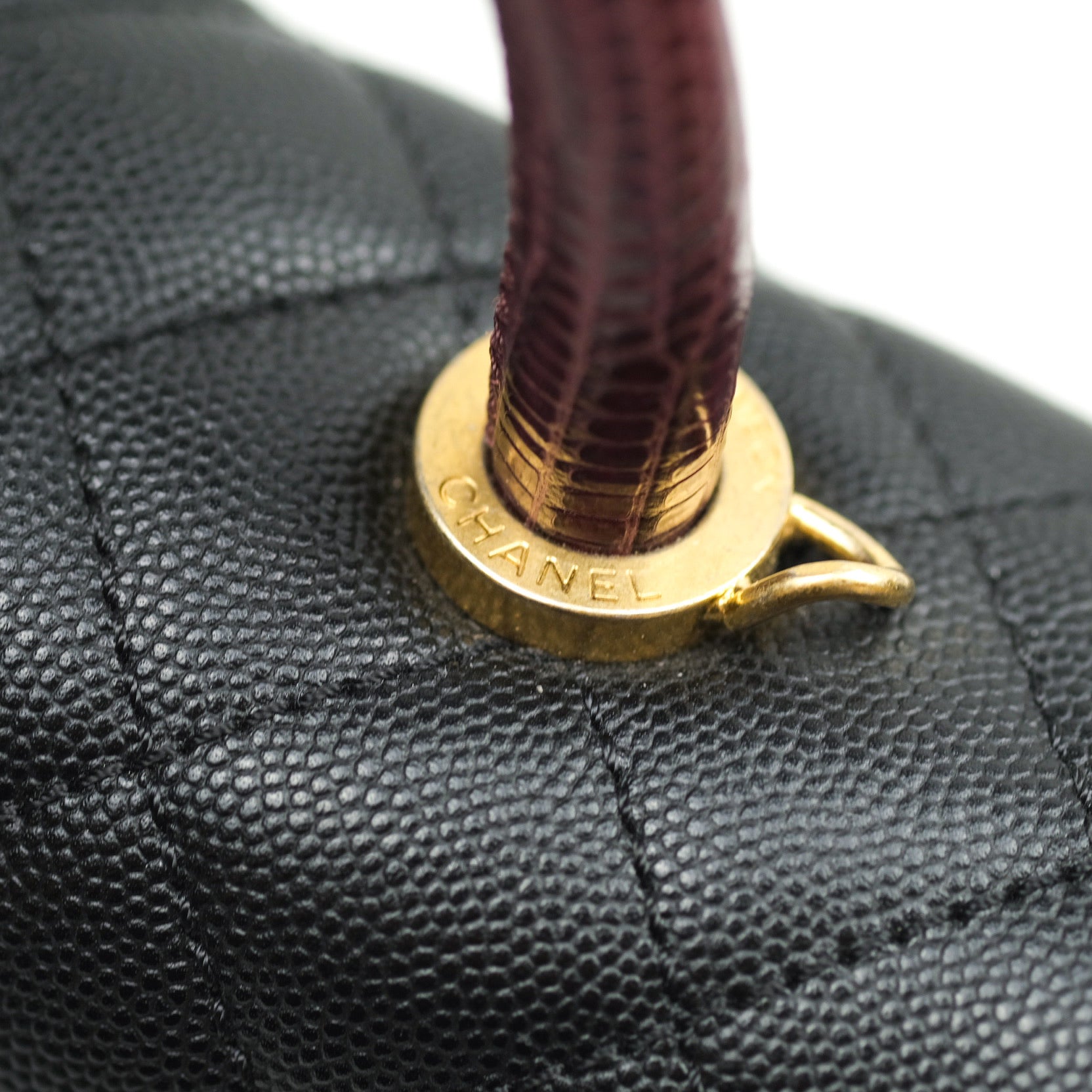 Coco handle bag small Caviar Black – Kluxq