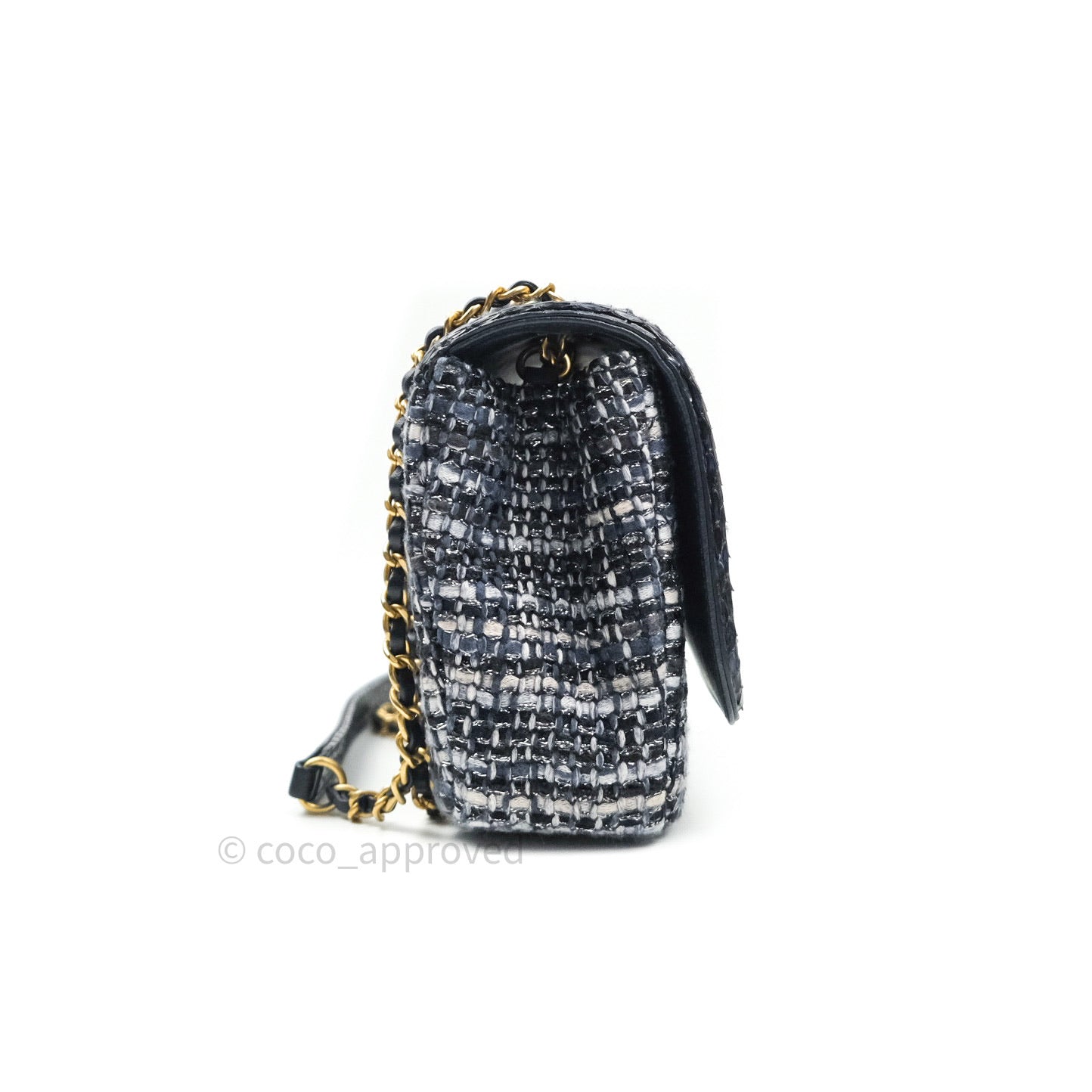 Backpack, Wool tweed, lambski & gold-tone metal, black & white — Fashion |  CHANEL