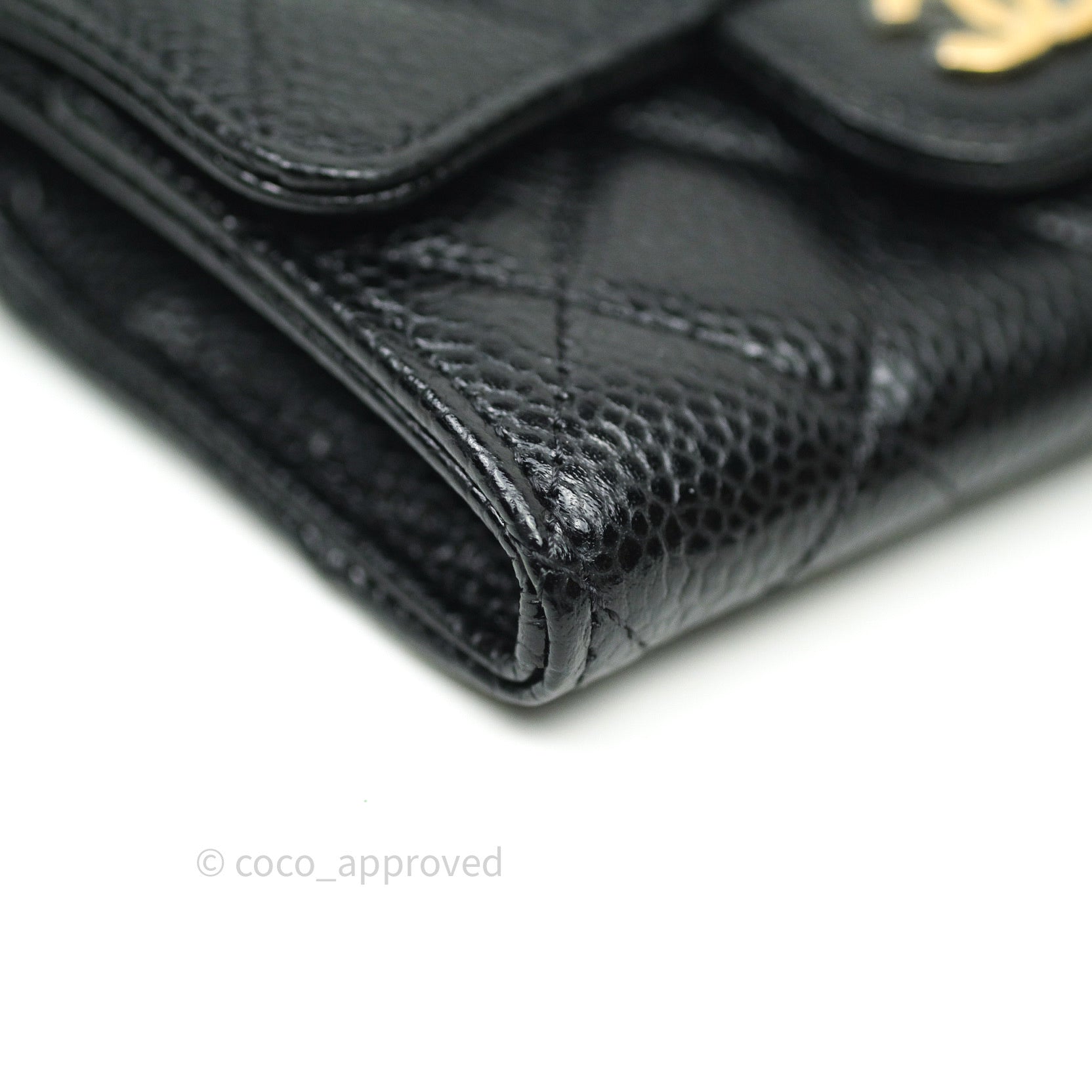 New Chanel Medium Iridescent Black Caviar Card Holder Wallet Case –  Boutique Patina