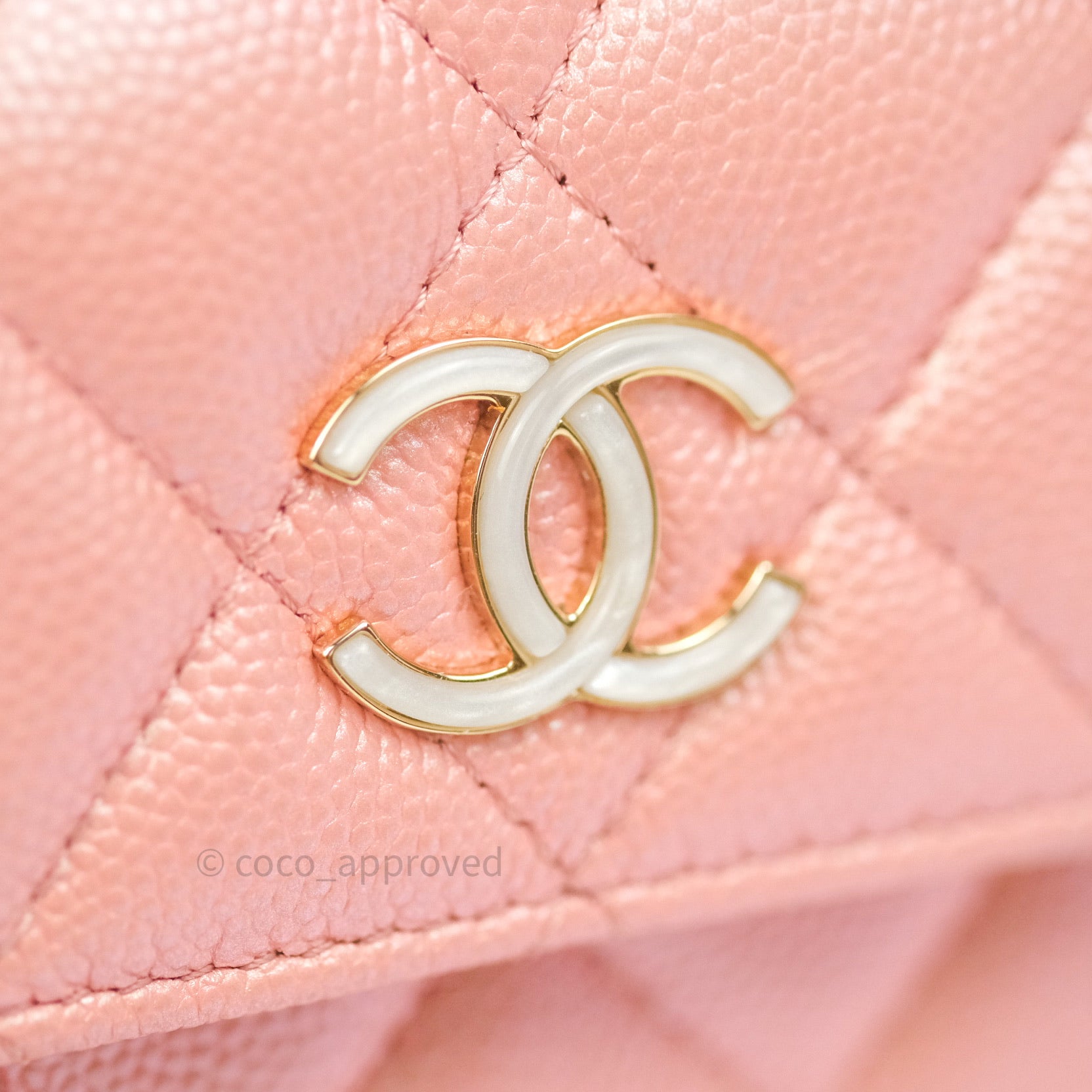 Chanel Classic Small Compact Wallet Iridescent Pink Large CC Hardware –  Coco Approved Studio