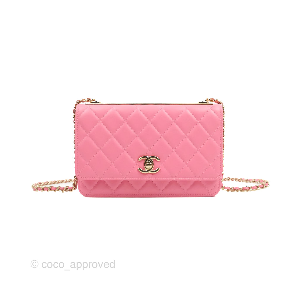 Chanel Trendy CC WOC Pink Lambskin Gold Hardware