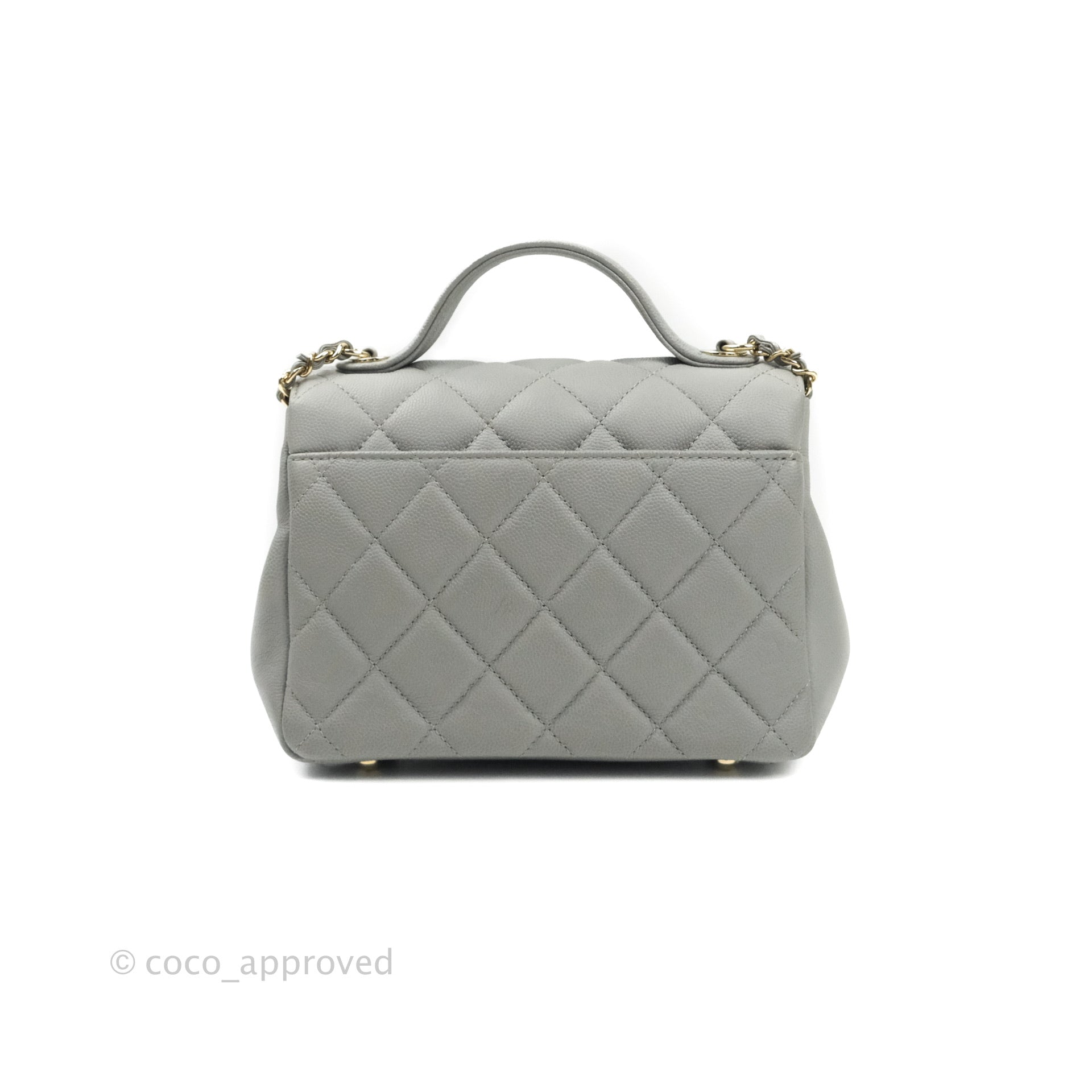 Chanel Quilted Mini Rectangular Flap Matte Earthy Grey Caviar