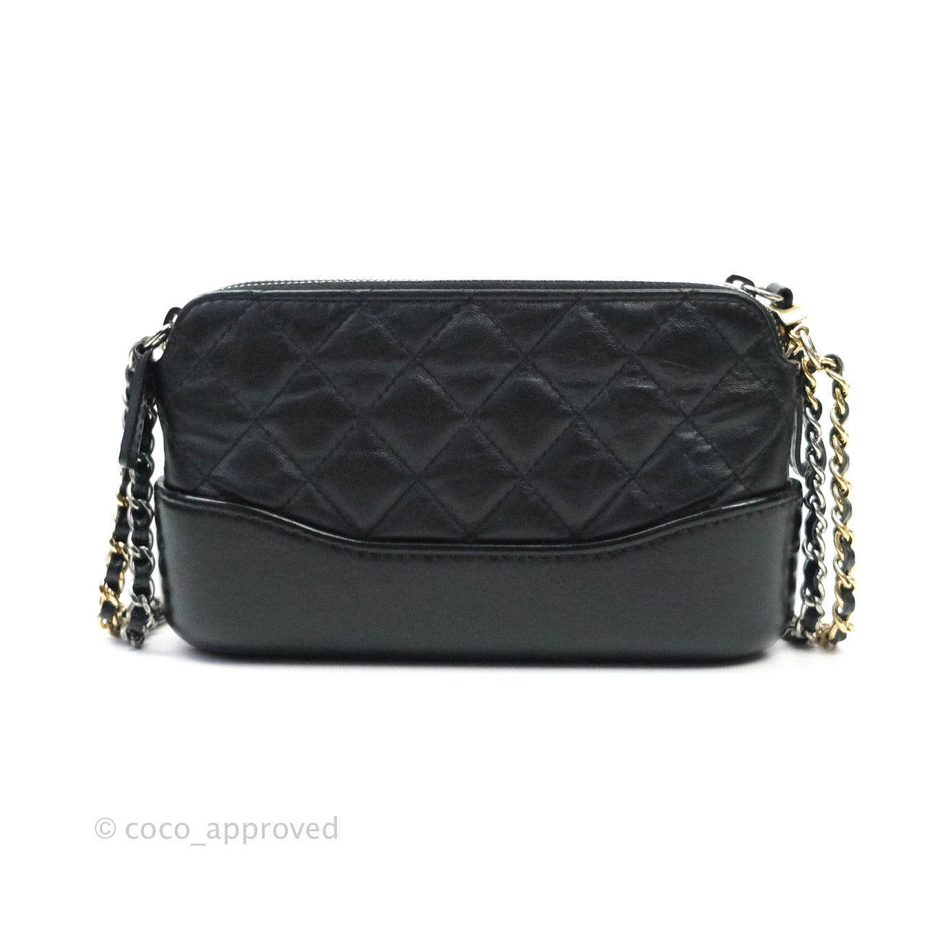 Chanel Gabrielle Clutch With Chain Aged Calfskin Black Mixed Hardware – Coco  Approved Studio