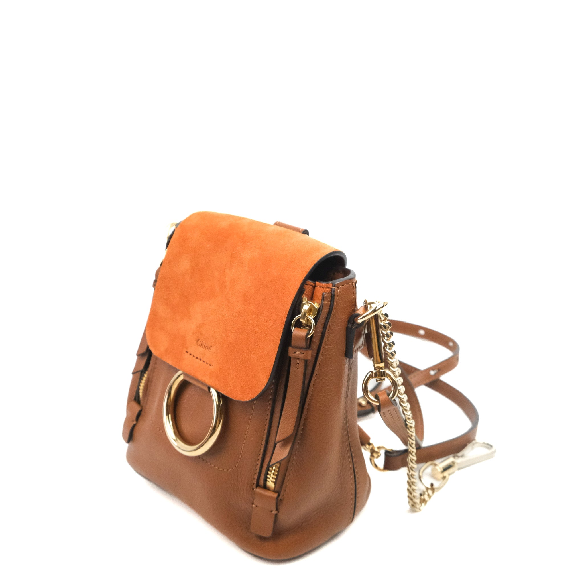 Chloé Mini Faye Backpack Brown – Coco Approved Studio