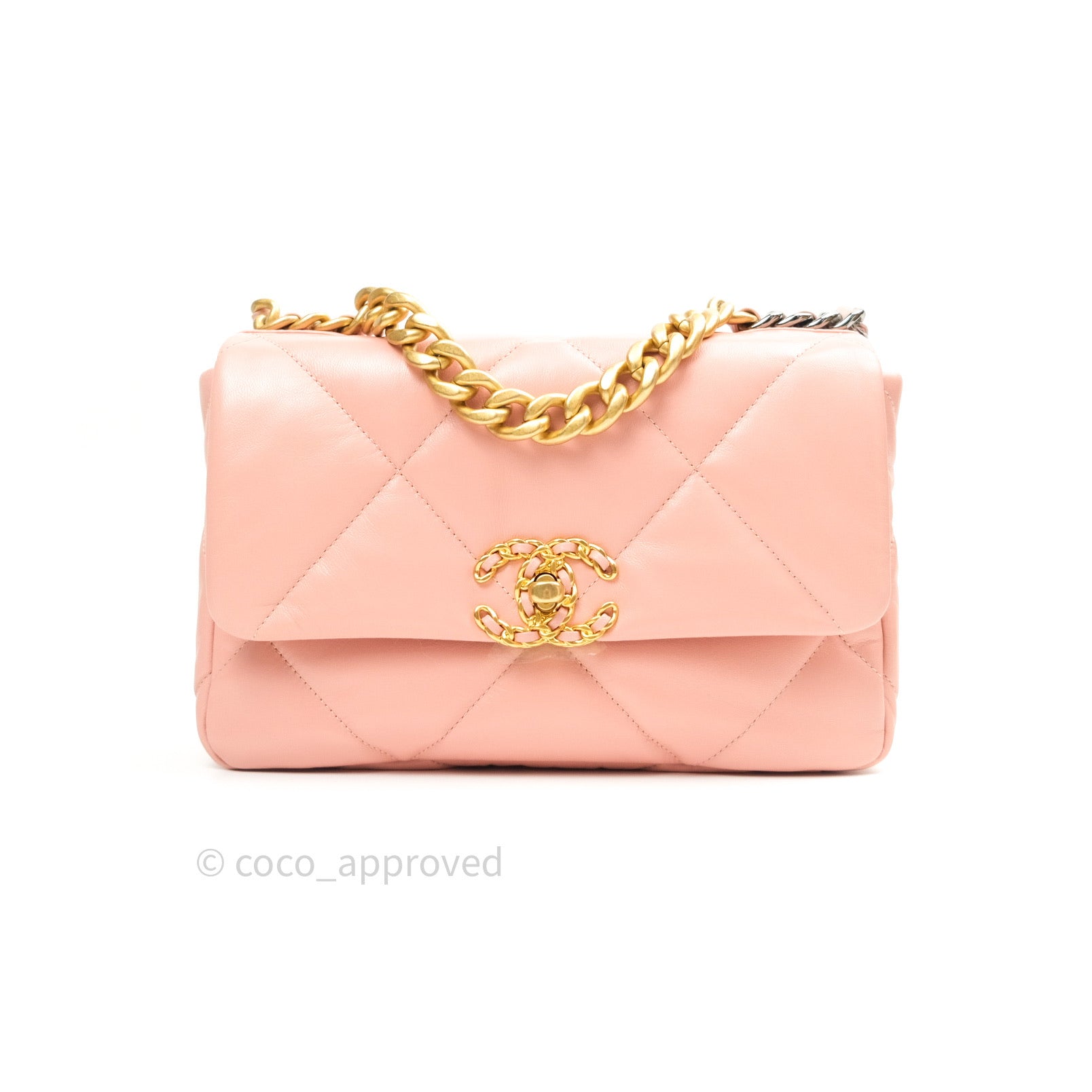 Chanel 19 Small Rosy Pink Goatskin Mixed Hardware 20K – Coco Approved Studio