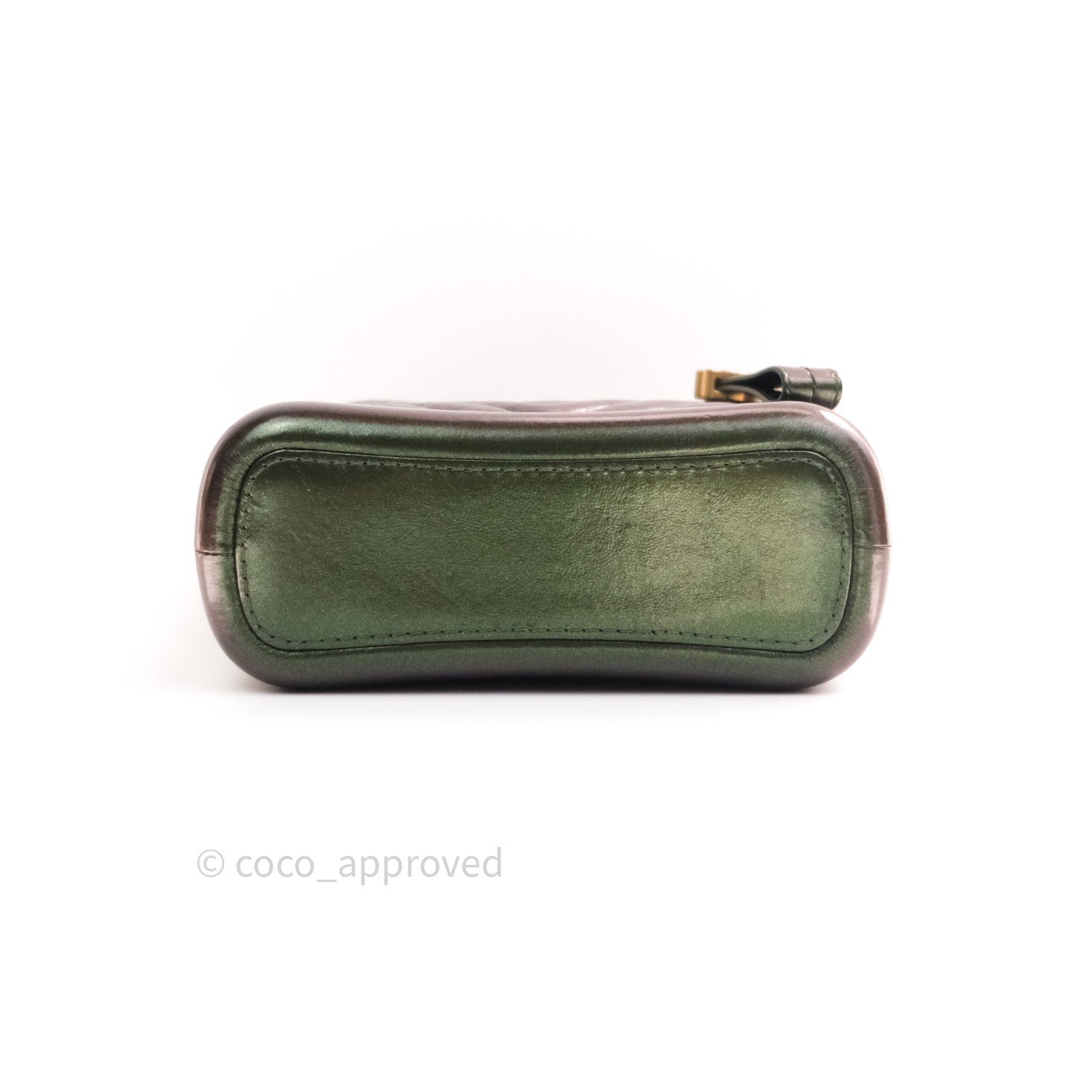 Chanel Calfskin Chevron Small Gabrielle Hobo Iridescent Green Mixed Ha –  Coco Approved Studio