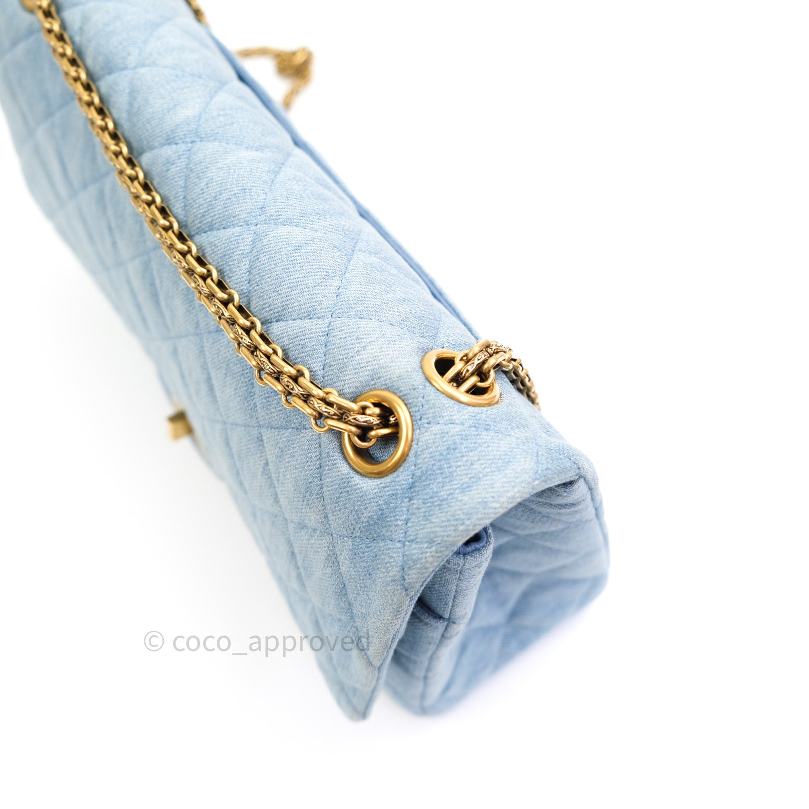 blue denim chanel bag vintage