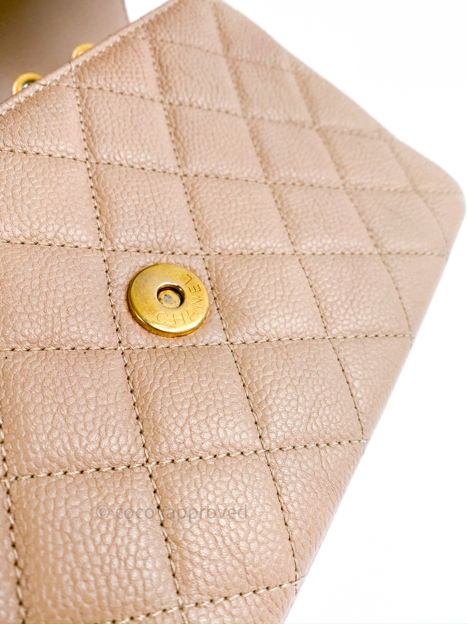 Chanel Caviar Quilted Small CC Filigree Flap Beige Black – Coco Approved  Studio