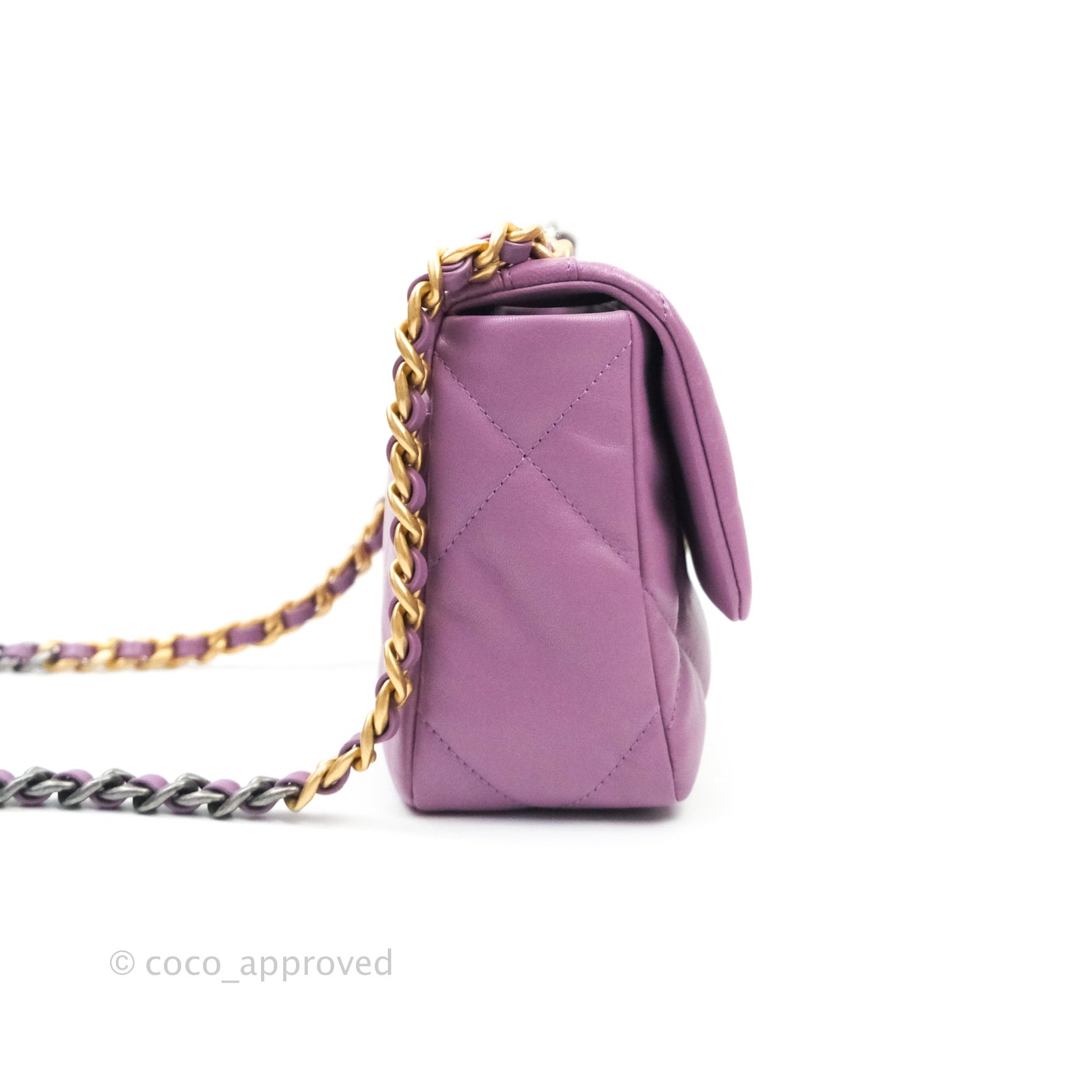 Chanel 19 Small Lavender Purple Mixed Hardware – Coco Approved Studio