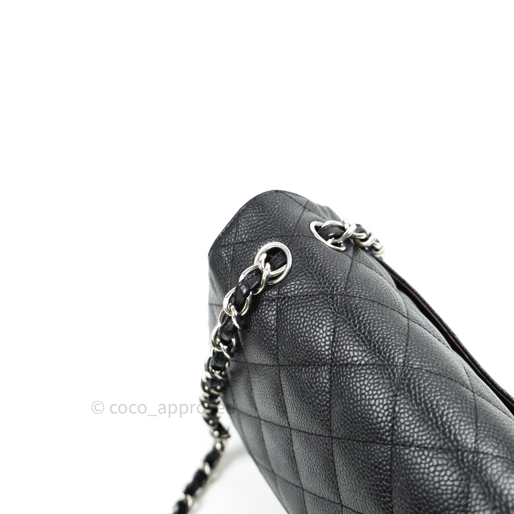Chanel Jumbo Double Flap Black Caviar Silver Hardware⁣⁣ – Coco Approved  Studio