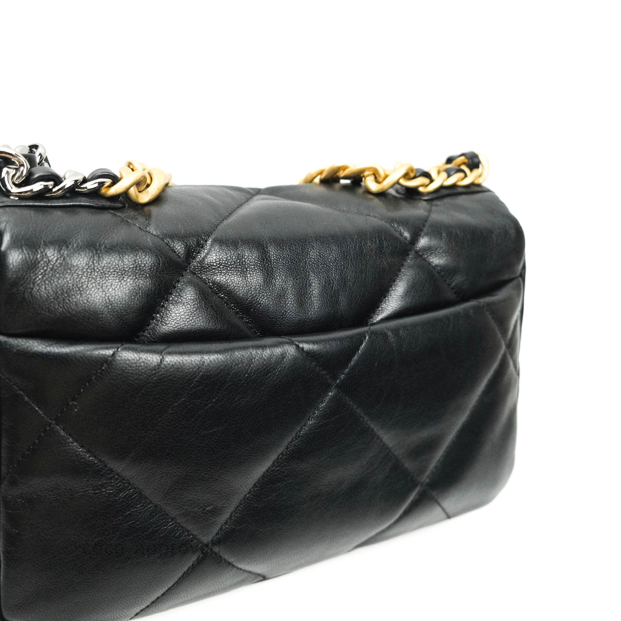 Chanel 19 Small Black Goatskin Mixed Hardware – Coco Approved Studio