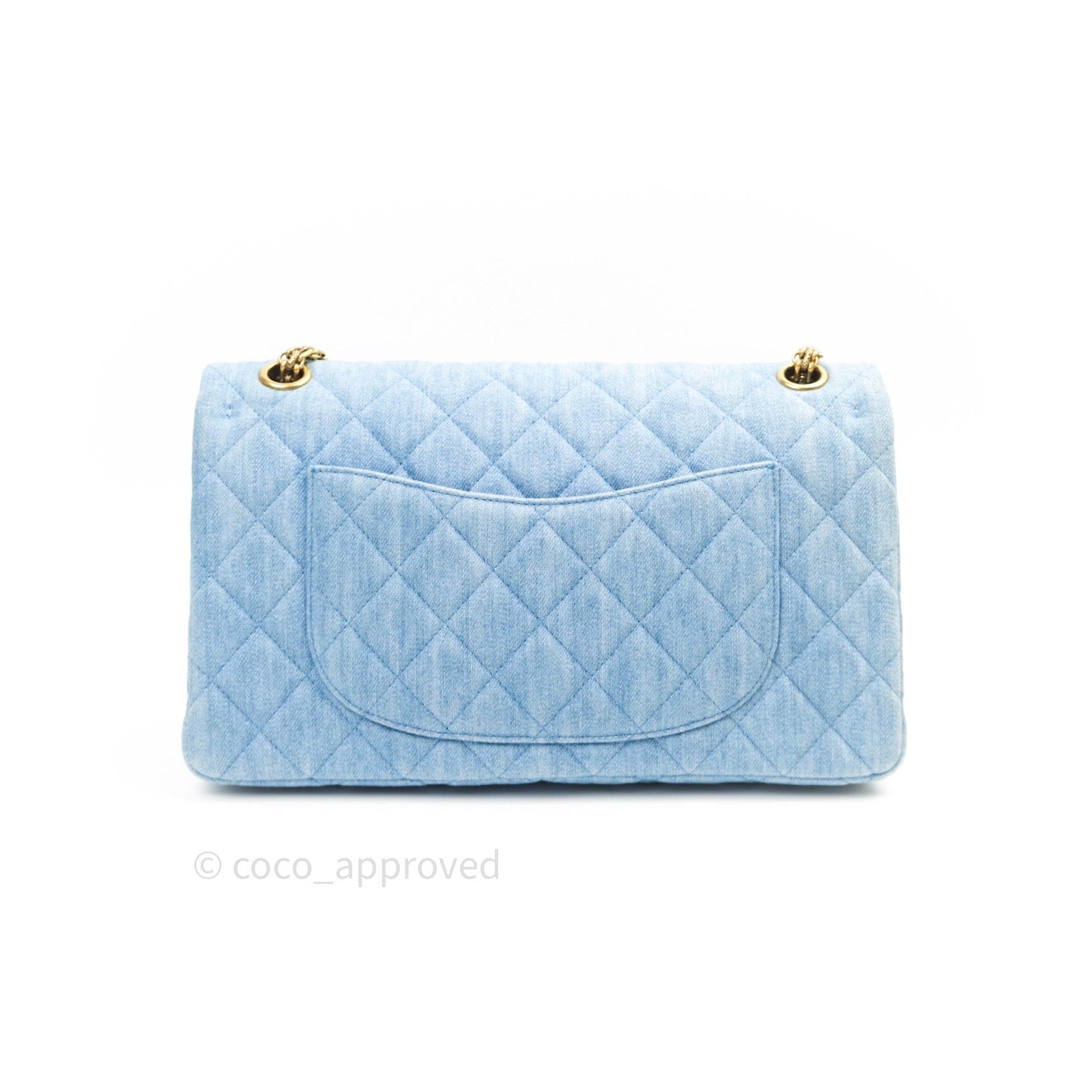 Timeless Chanel Classic shape Blue Cotton ref.217614 - Joli Closet