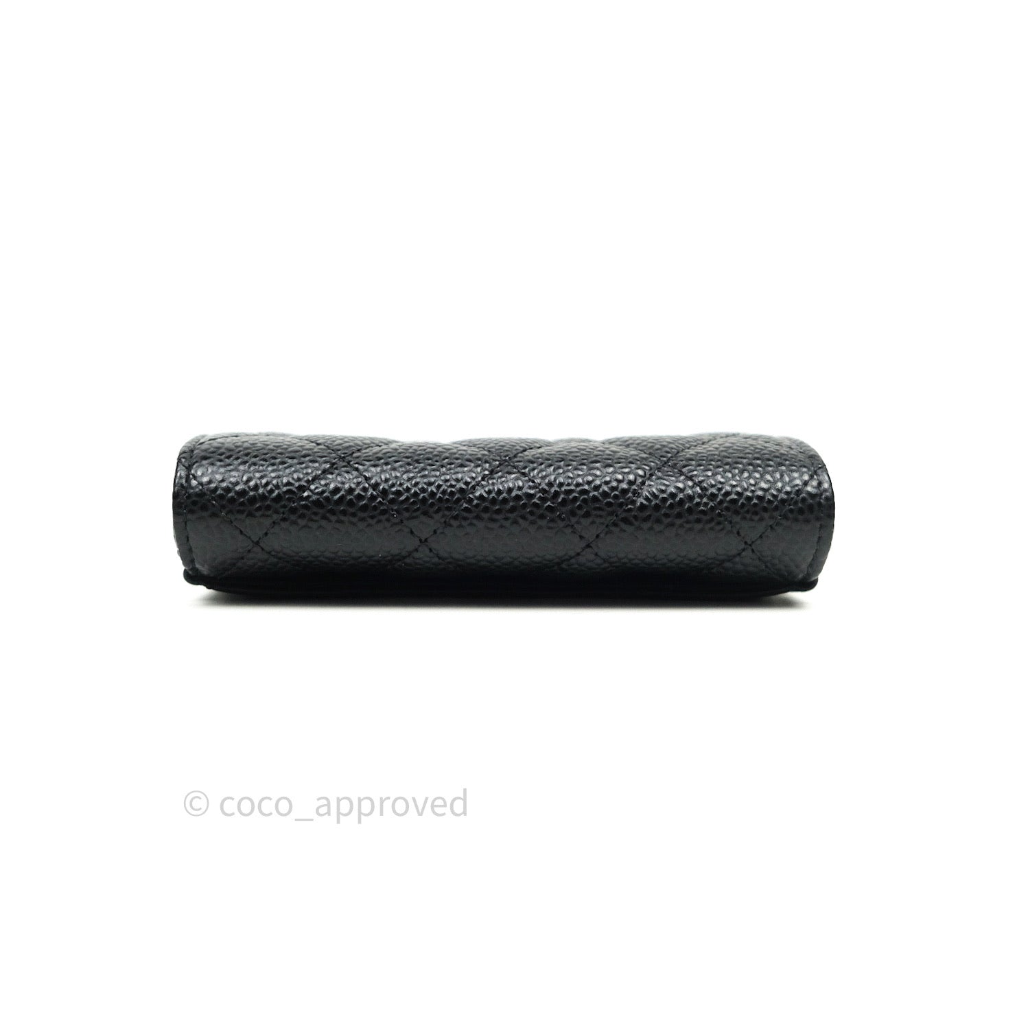 Sell Chanel Quilted Caviar Flap Card Holder - Black