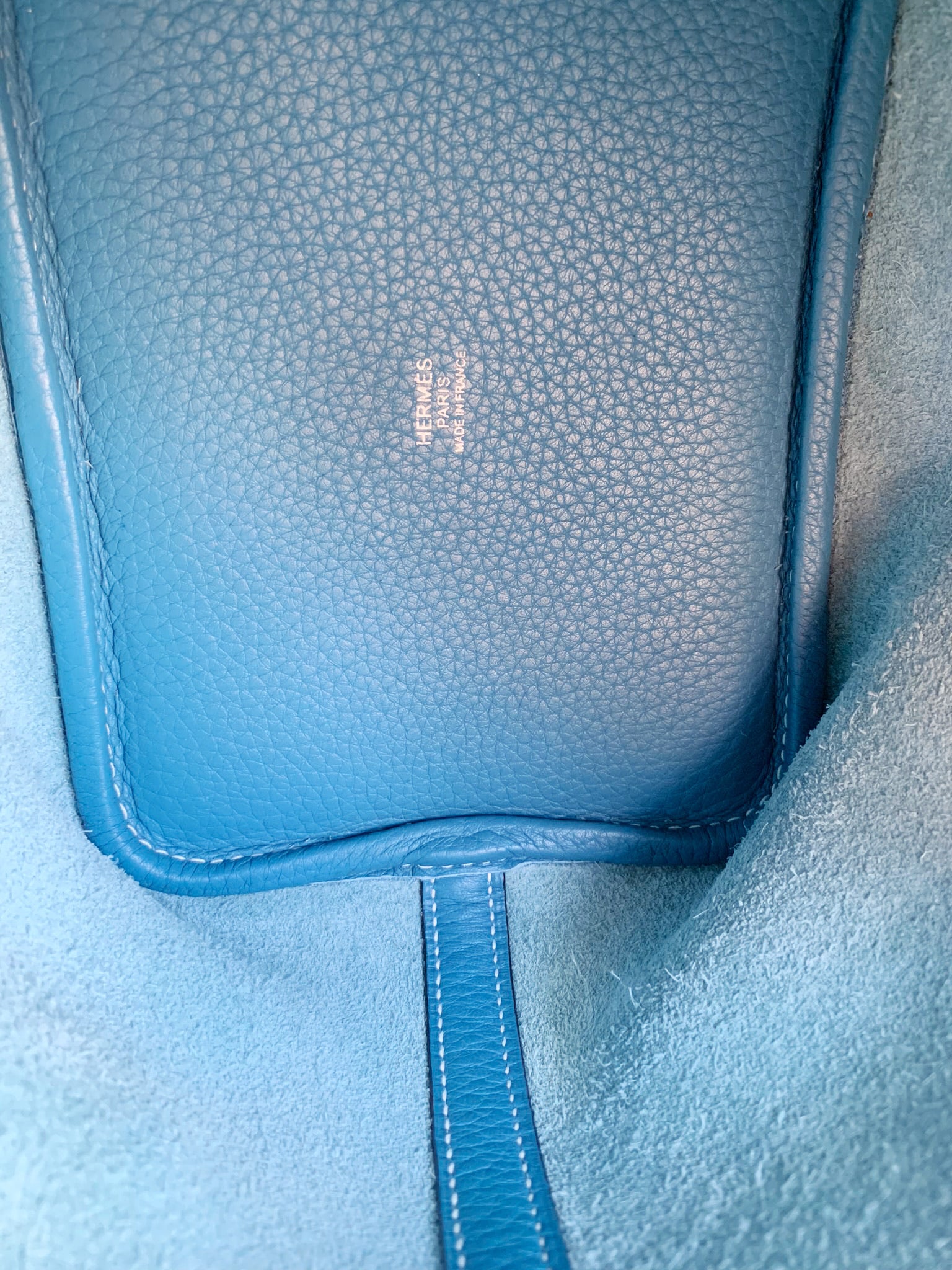 Hermès Picotin Lock 18 In Bleu Saphir Taurillon Clemence With