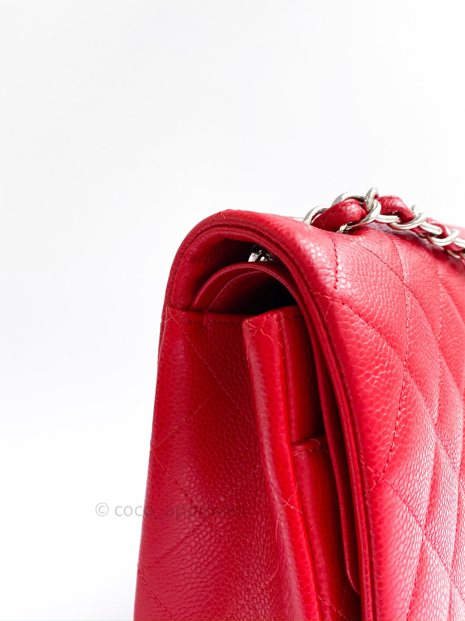 red chanel backpack caviar